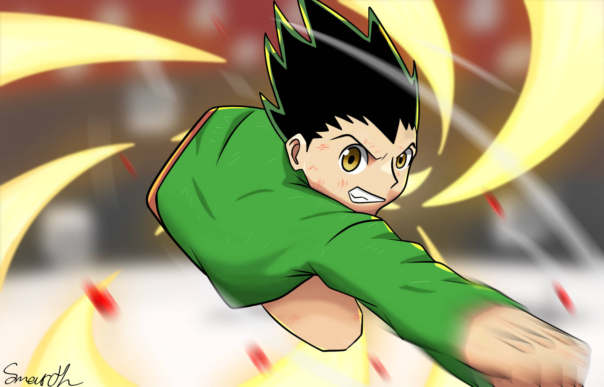 Download Fanart Gon Attack Wallpaper