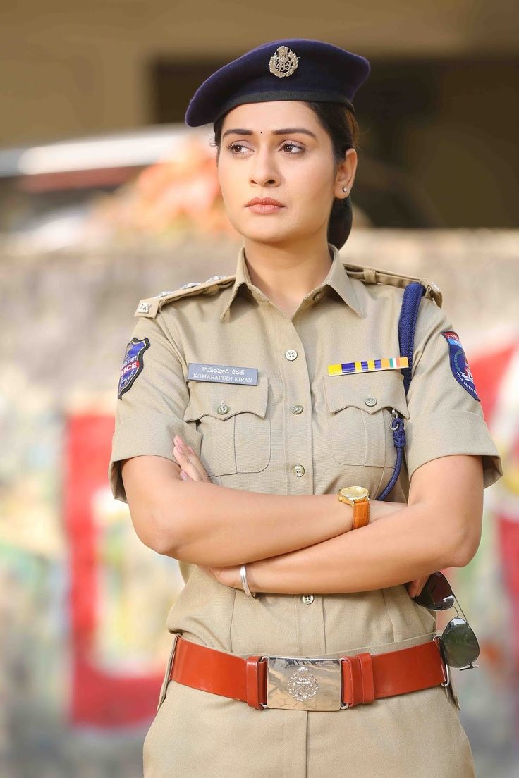 Female Police Officer in Uniform