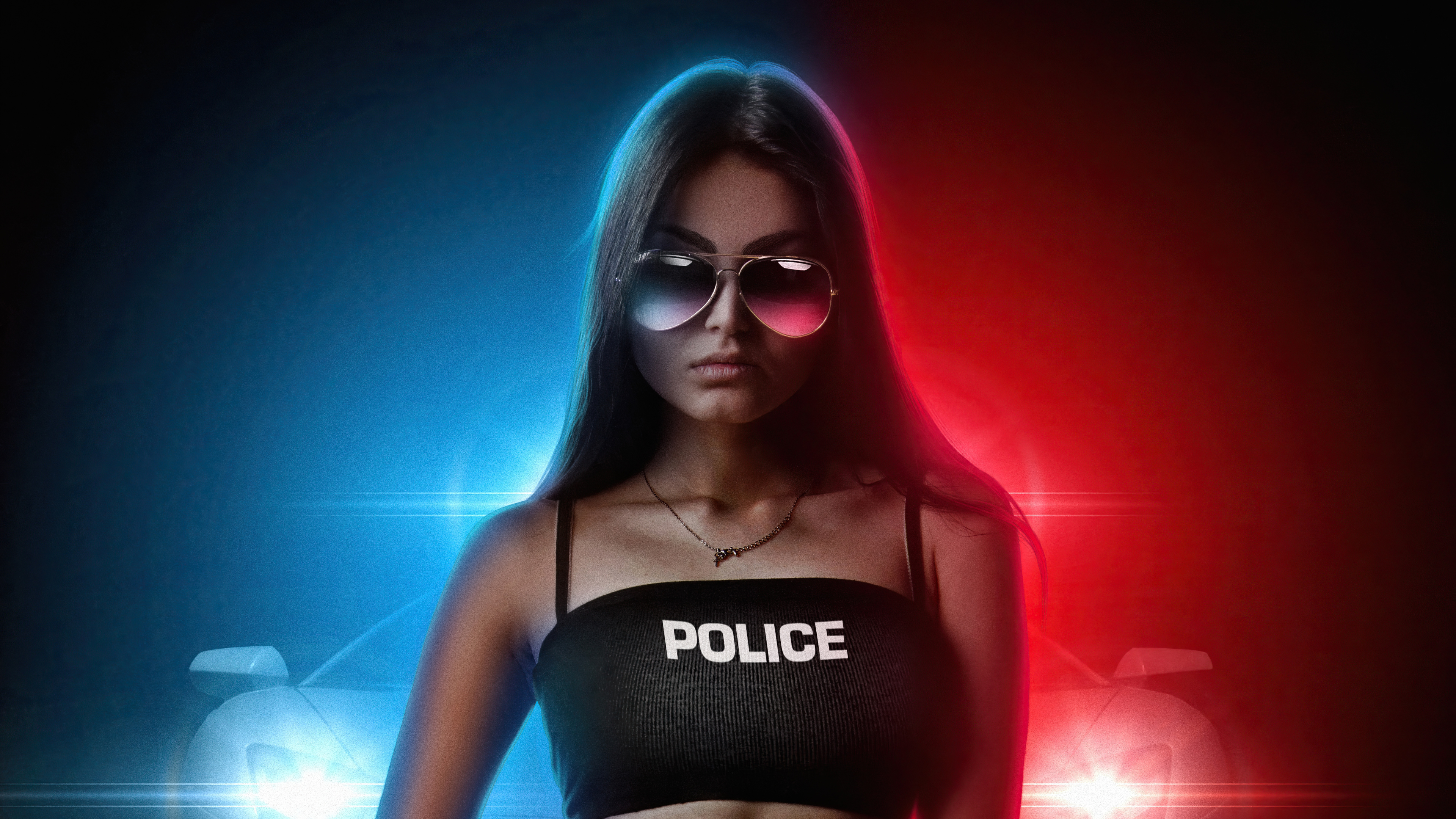 Police Girl Wallpaper, HD Artist
