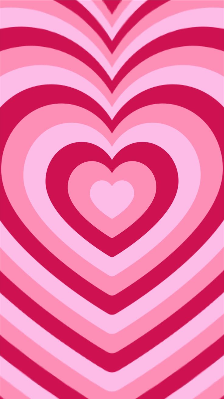Y2K Red and Pink Heart Wallpaper