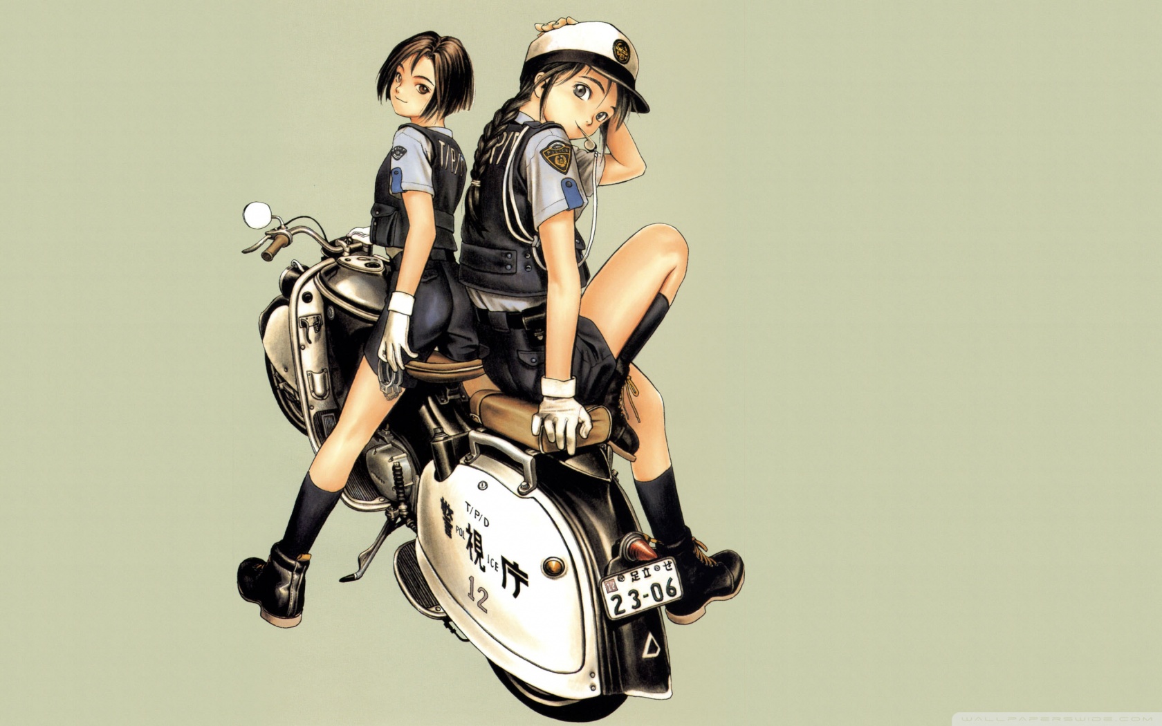 Anime Police Officer Ultra HD Desktop