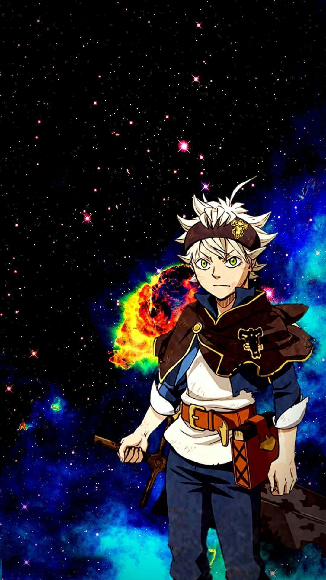 Black Clover Galaxy iPhone Wallpaper