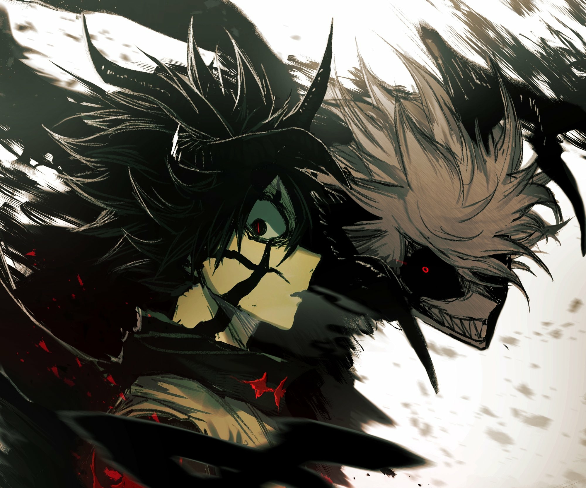 Black Clover HD Wallpaper: Dark Duel of Power