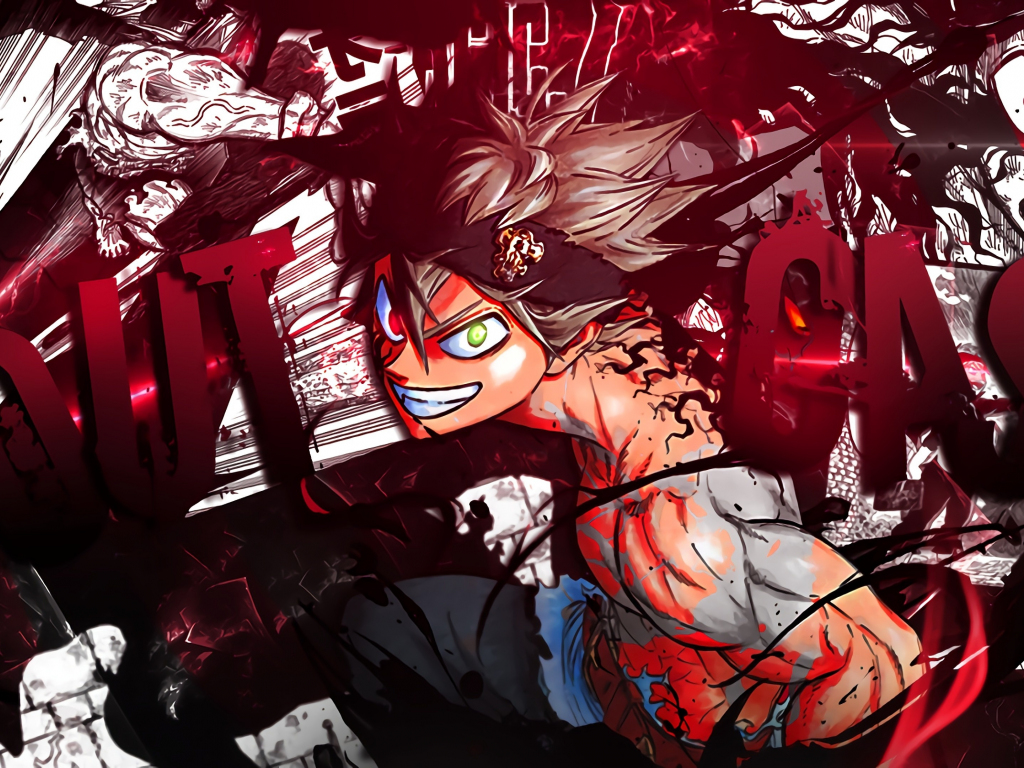 Wallpaper asta, black clover, anime boy