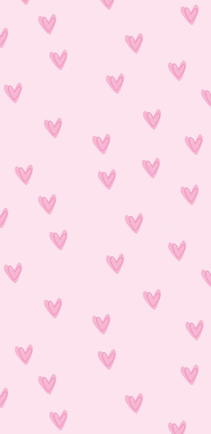 FREEBIE Pink hearts phone wallpaper