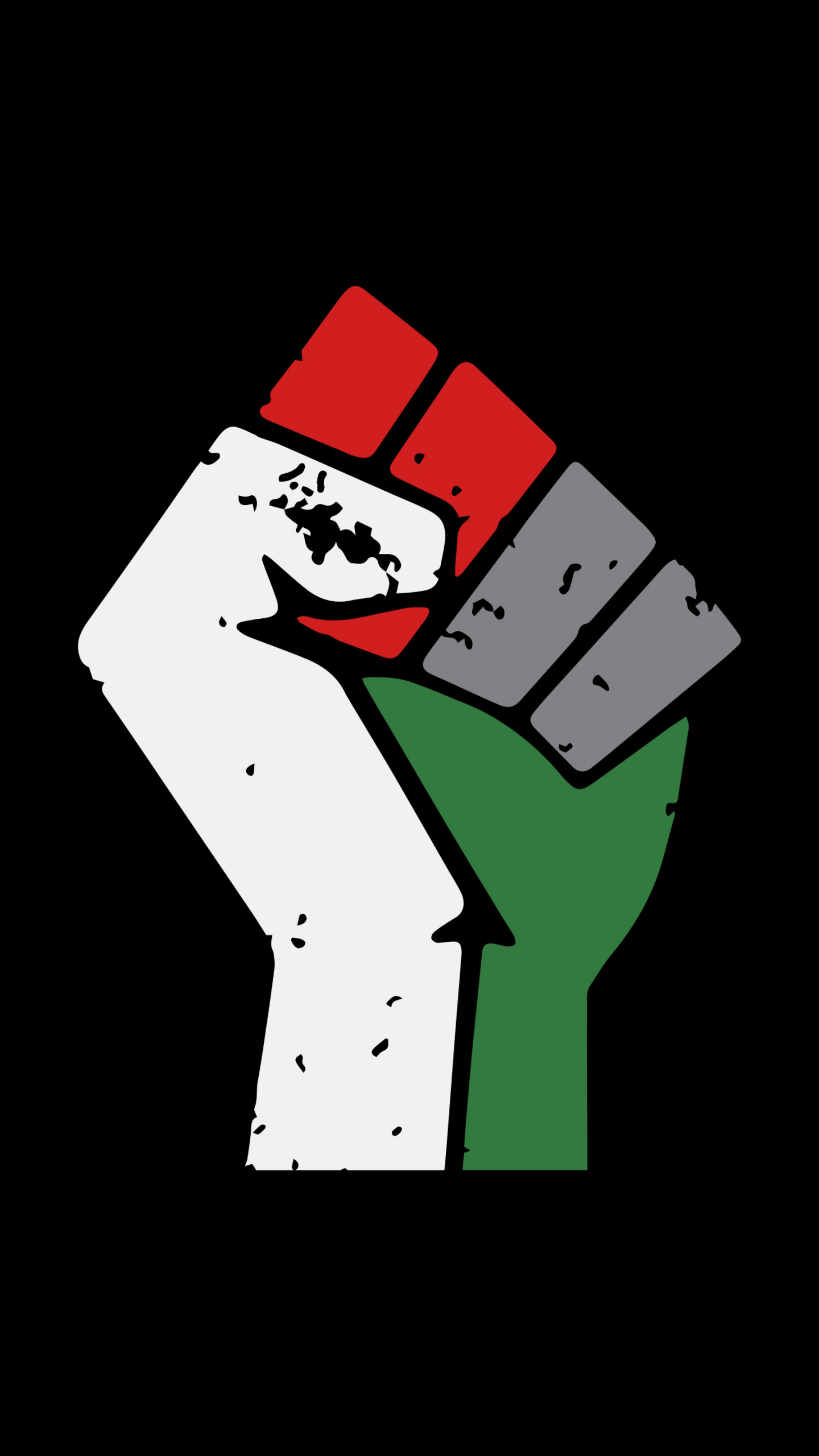 Free Palestine Fist 5K Wallpaper