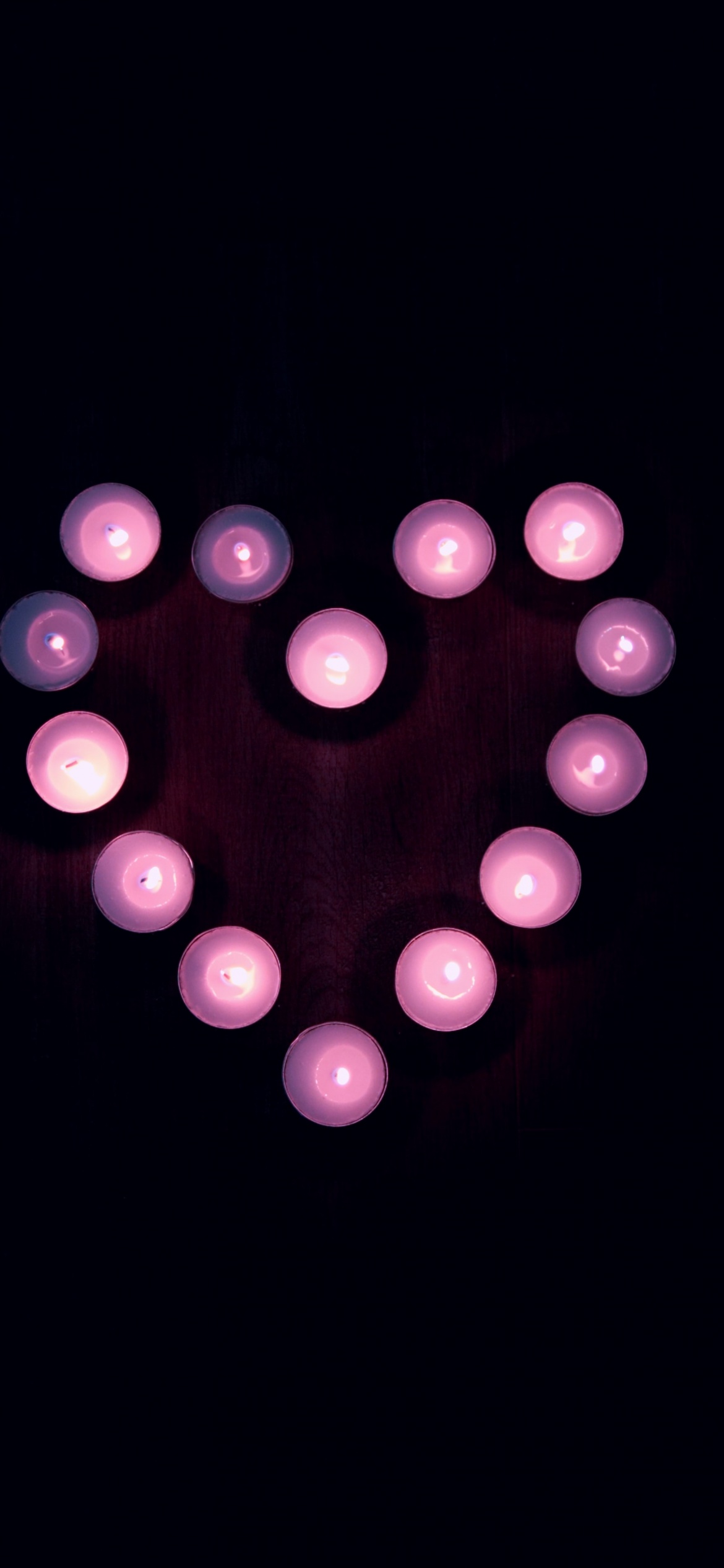 Love heart Wallpaper 4K, Candle lights