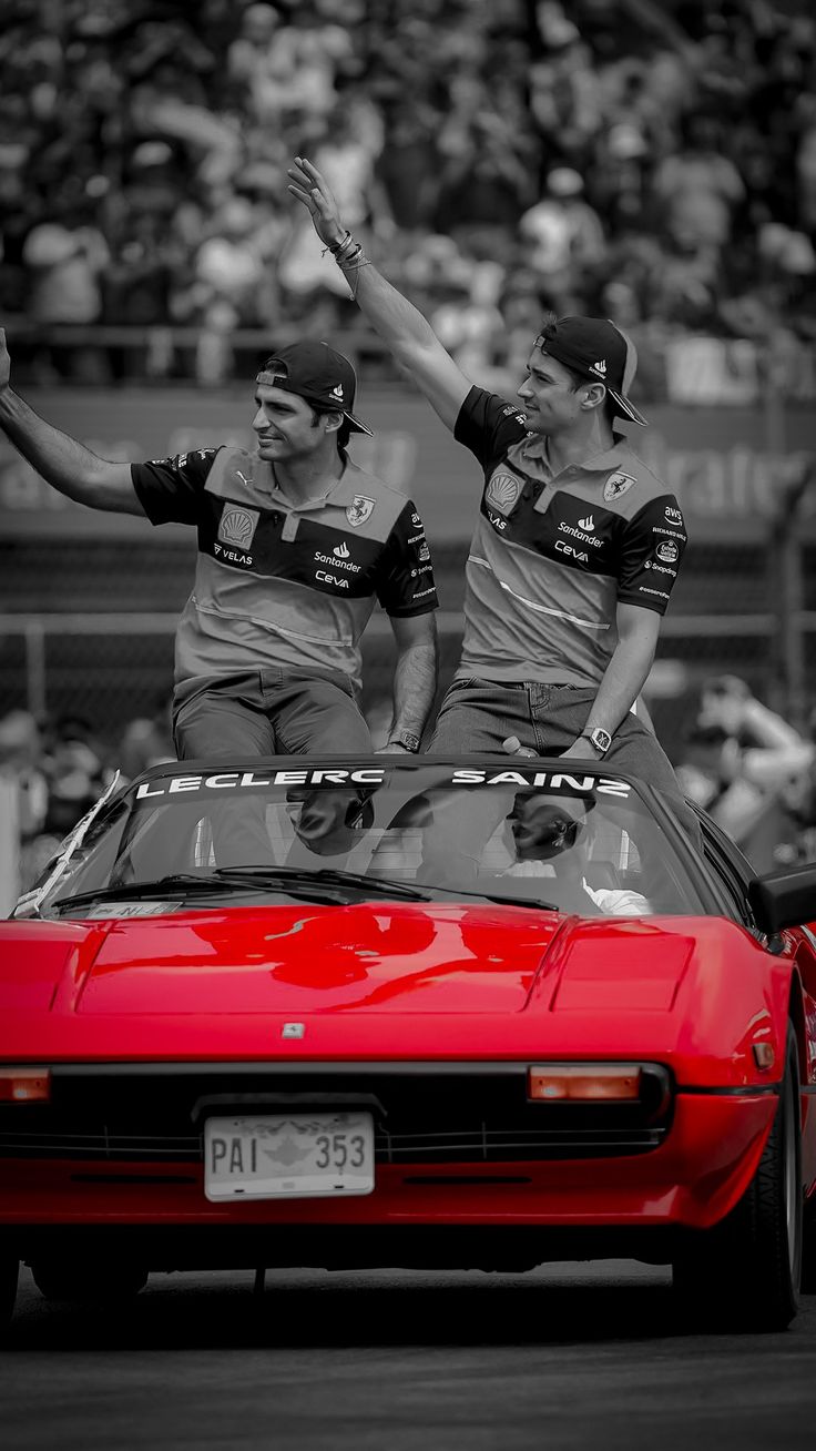 Carlos Sainz and Charles Leclerc