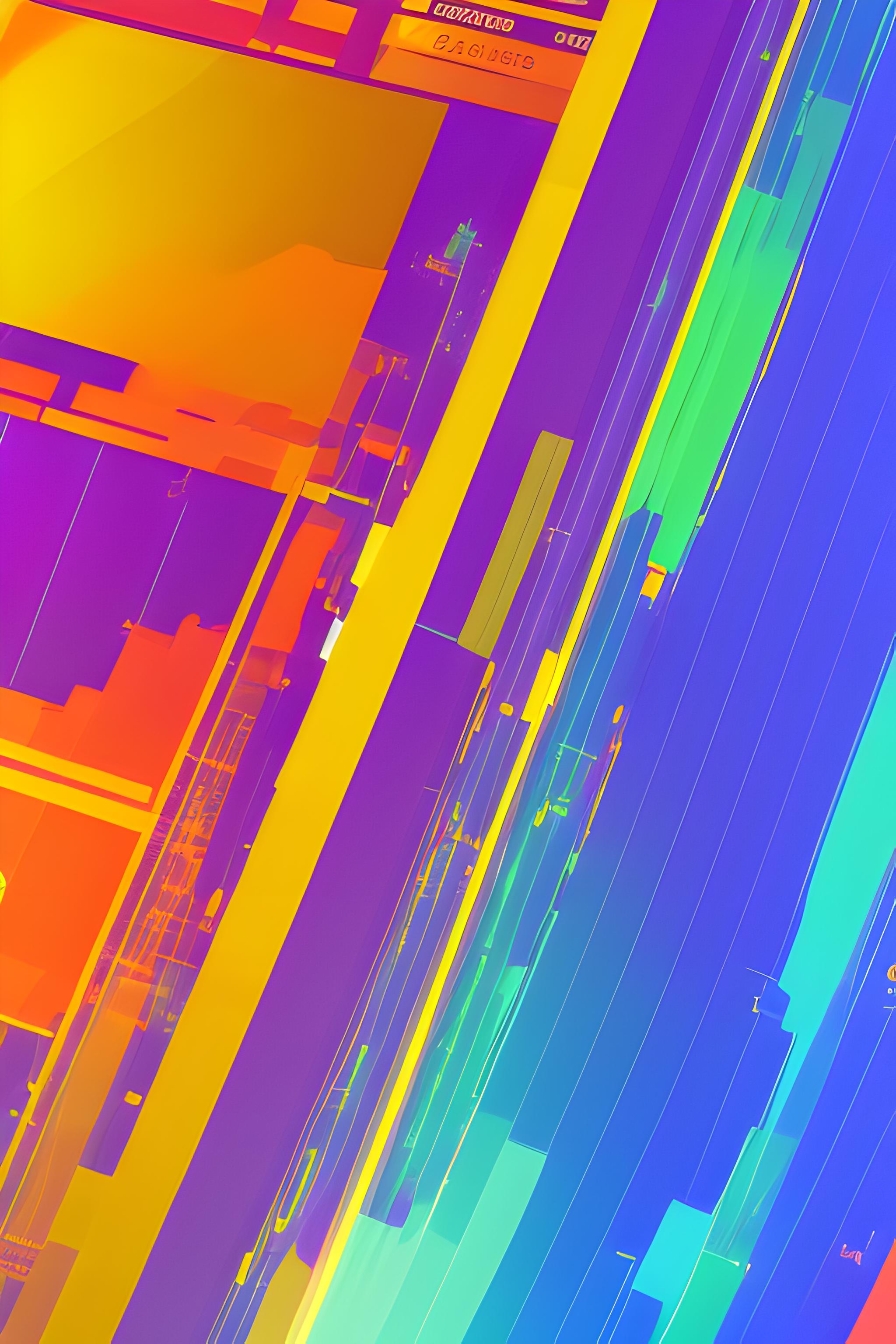 A vibrant 4K trading chart wallpaper