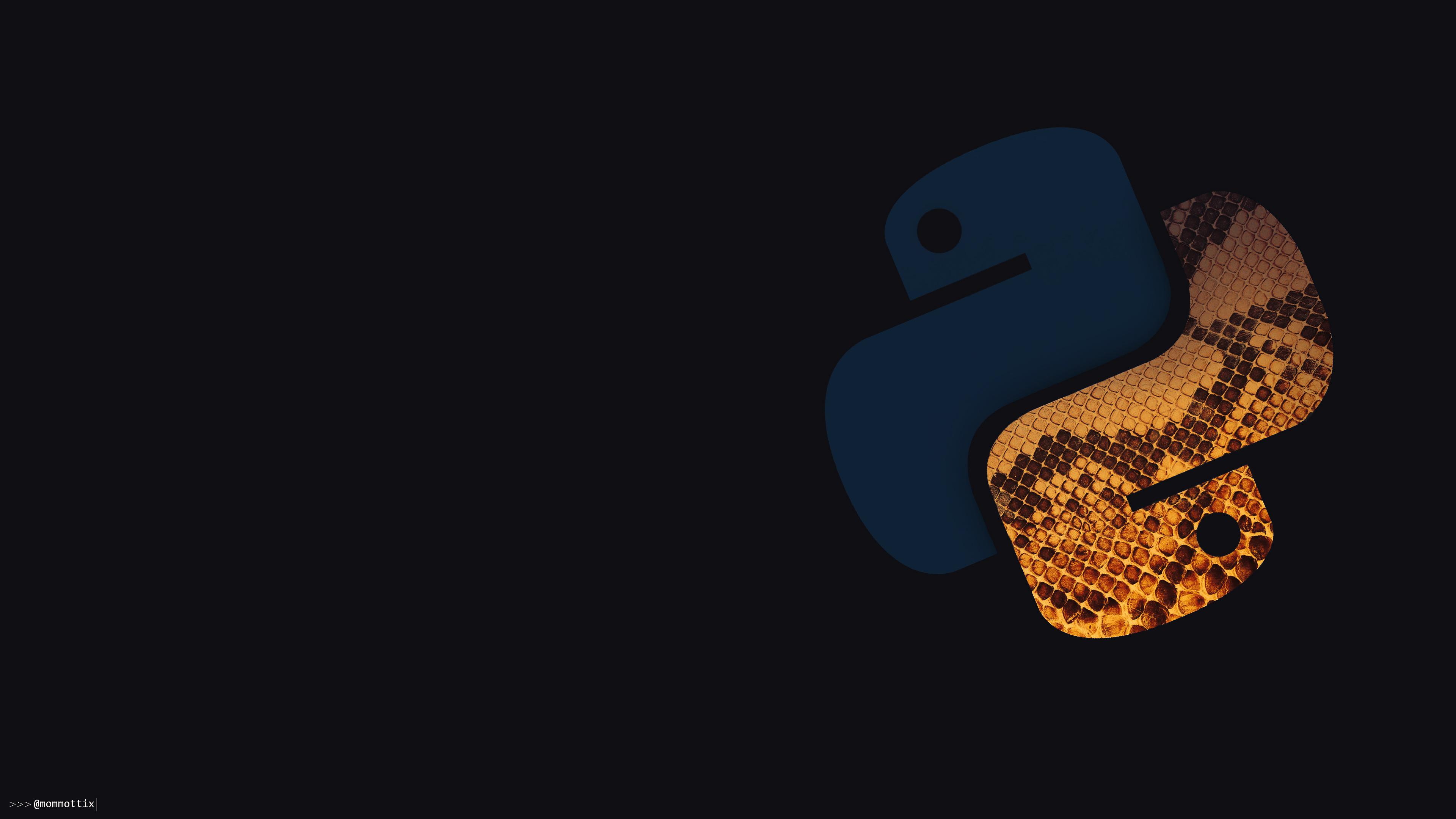 Python desktop background! [3840x2160]