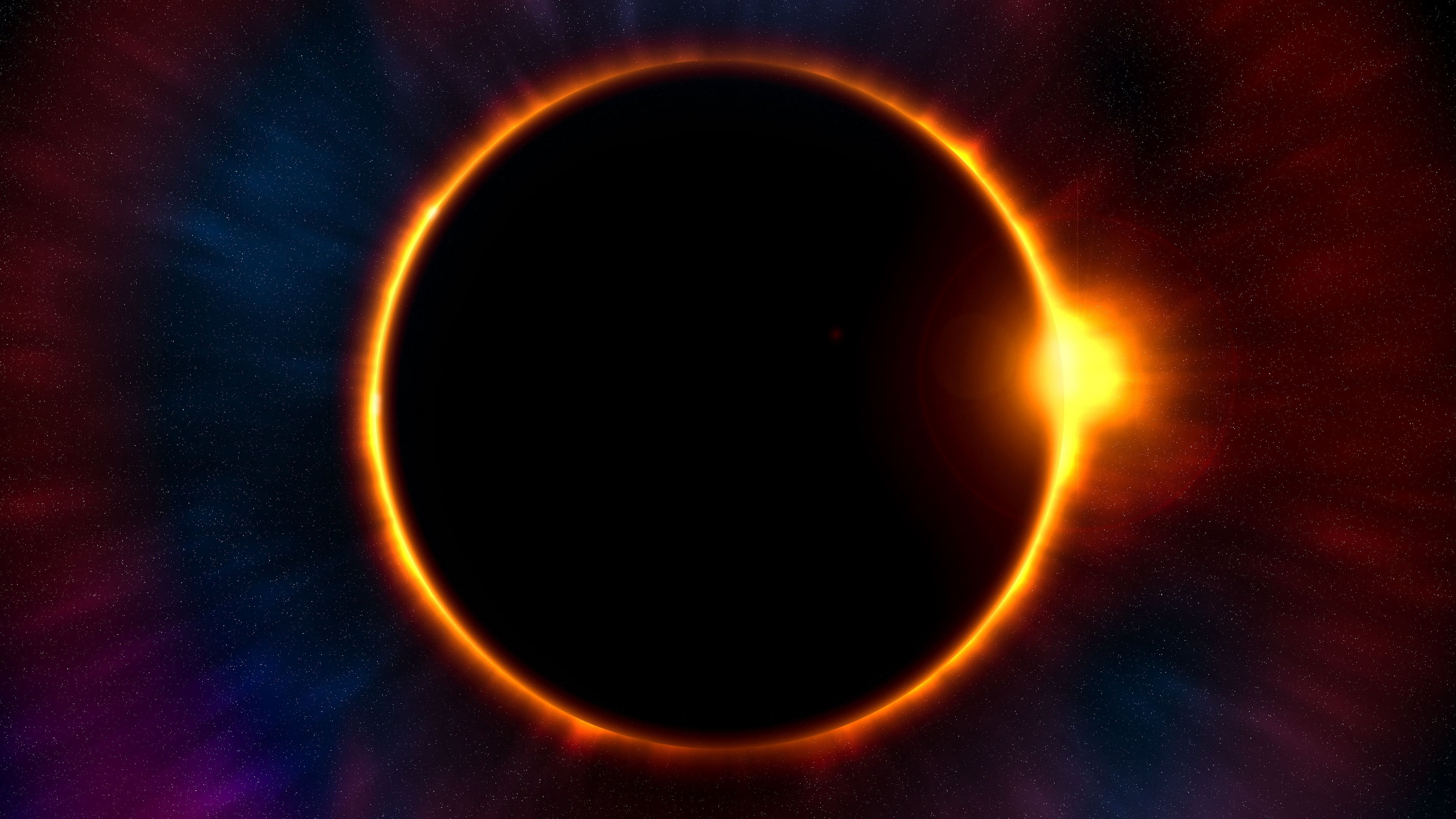 Download wallpaper 3840x2160 eclipse