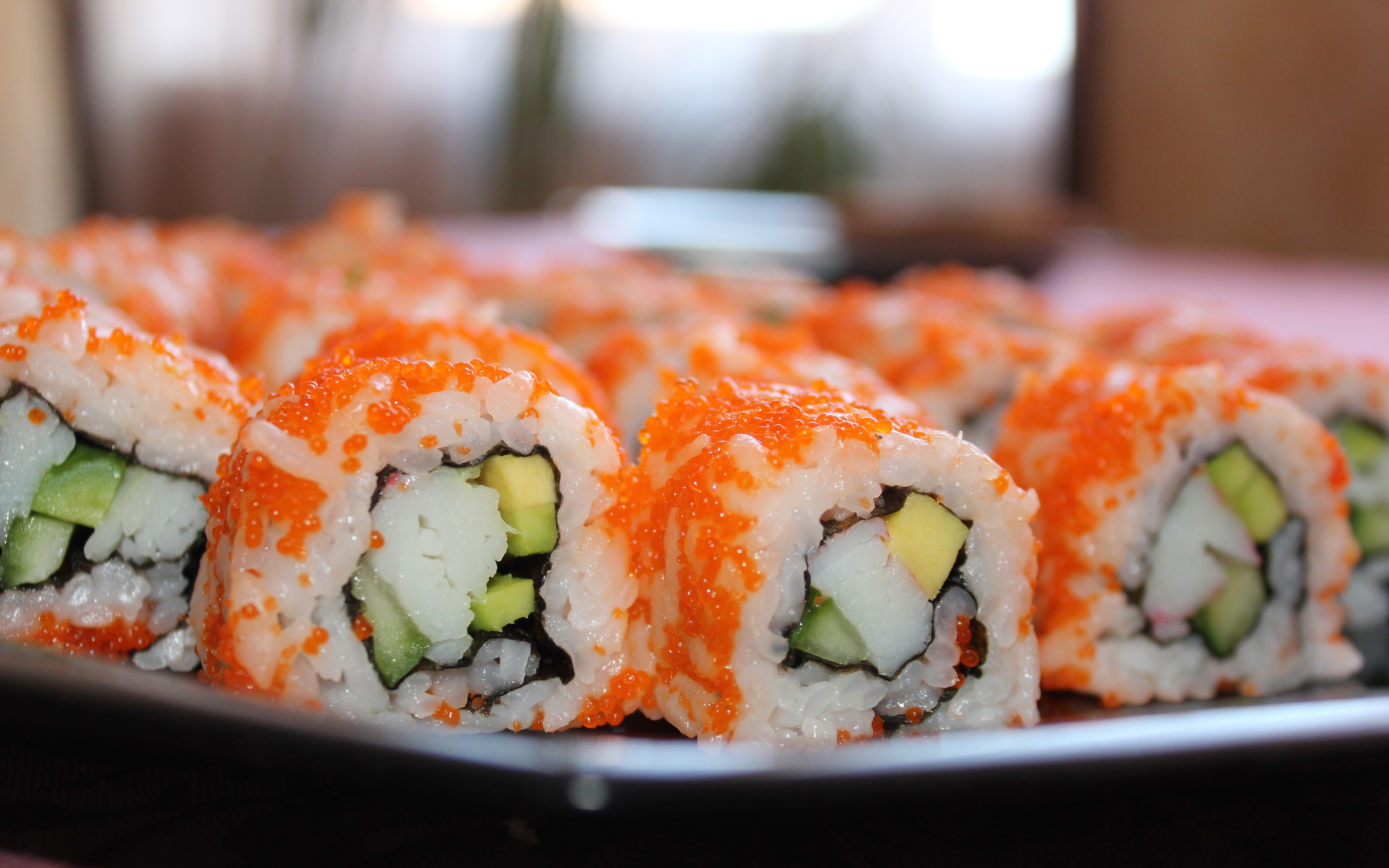 Delicious Japanese food sushi 2017 4K