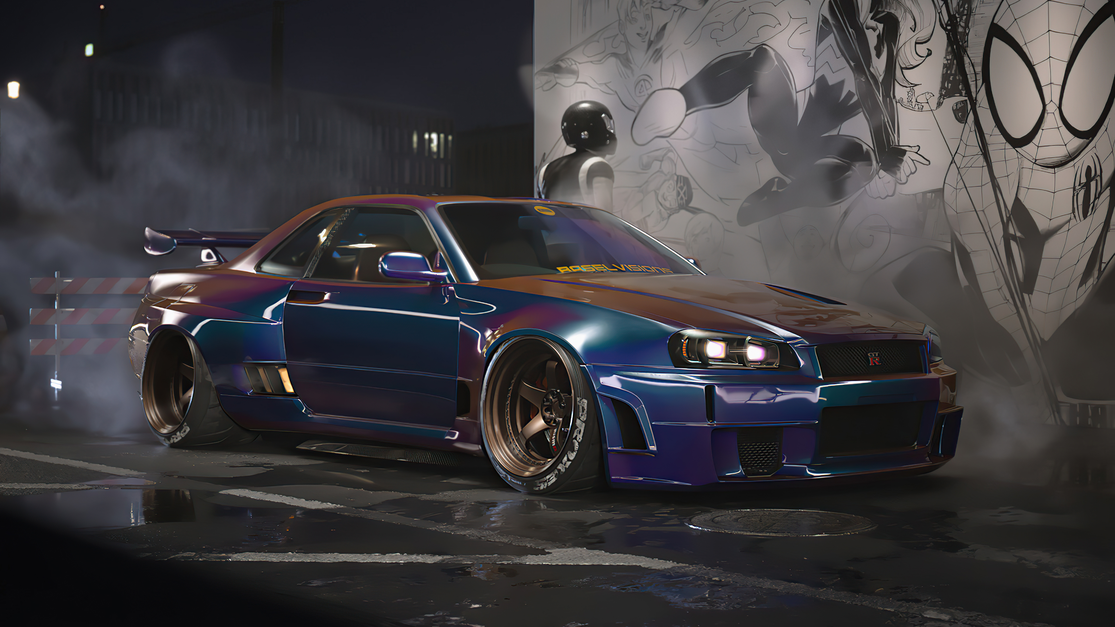 Nissan R34 GT R Crisis Wallpaper, HD