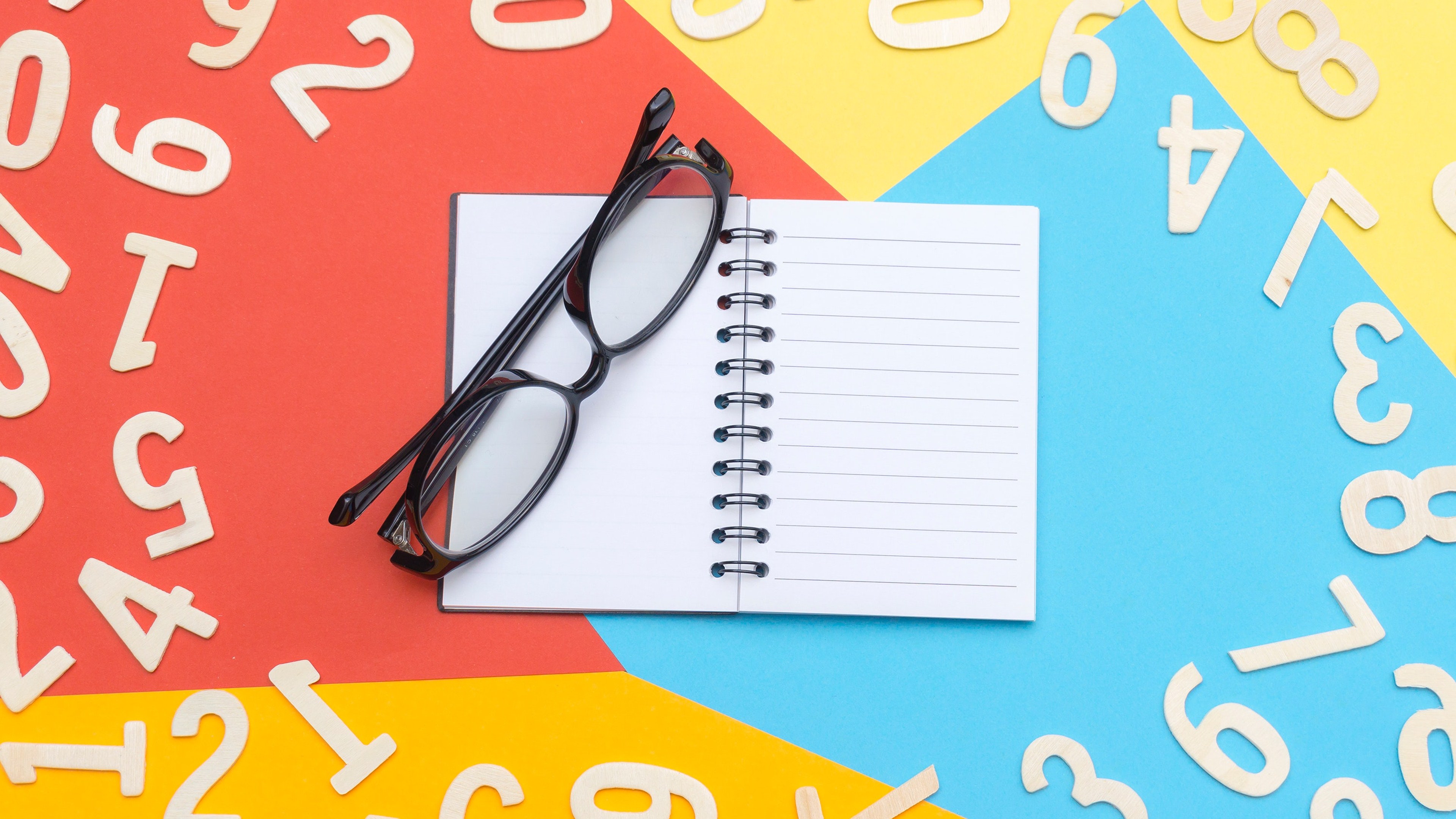 Numbers HD Background 4K Wallpaper