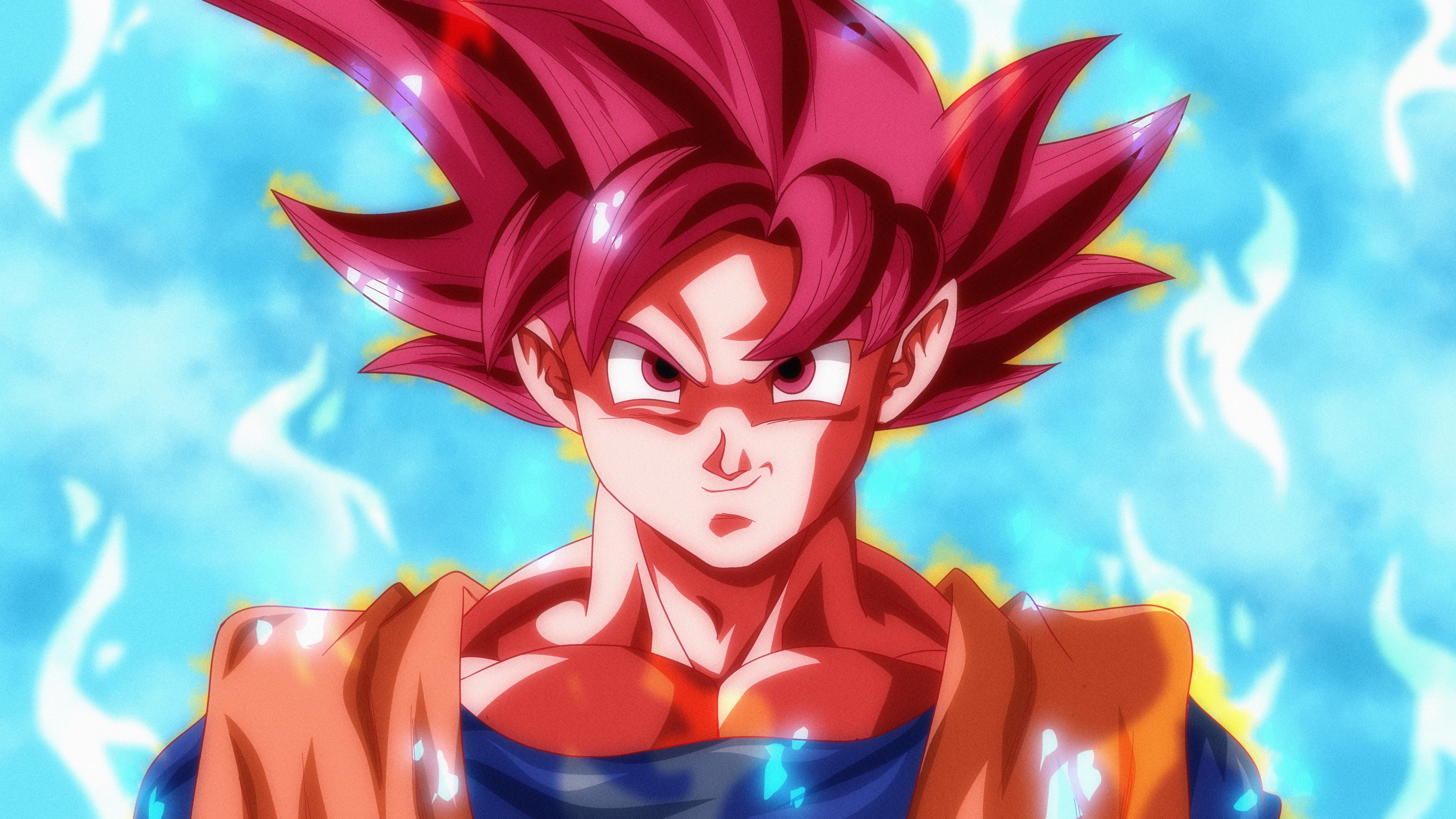 Goku Wallpaper 4K, Super Saiyan God