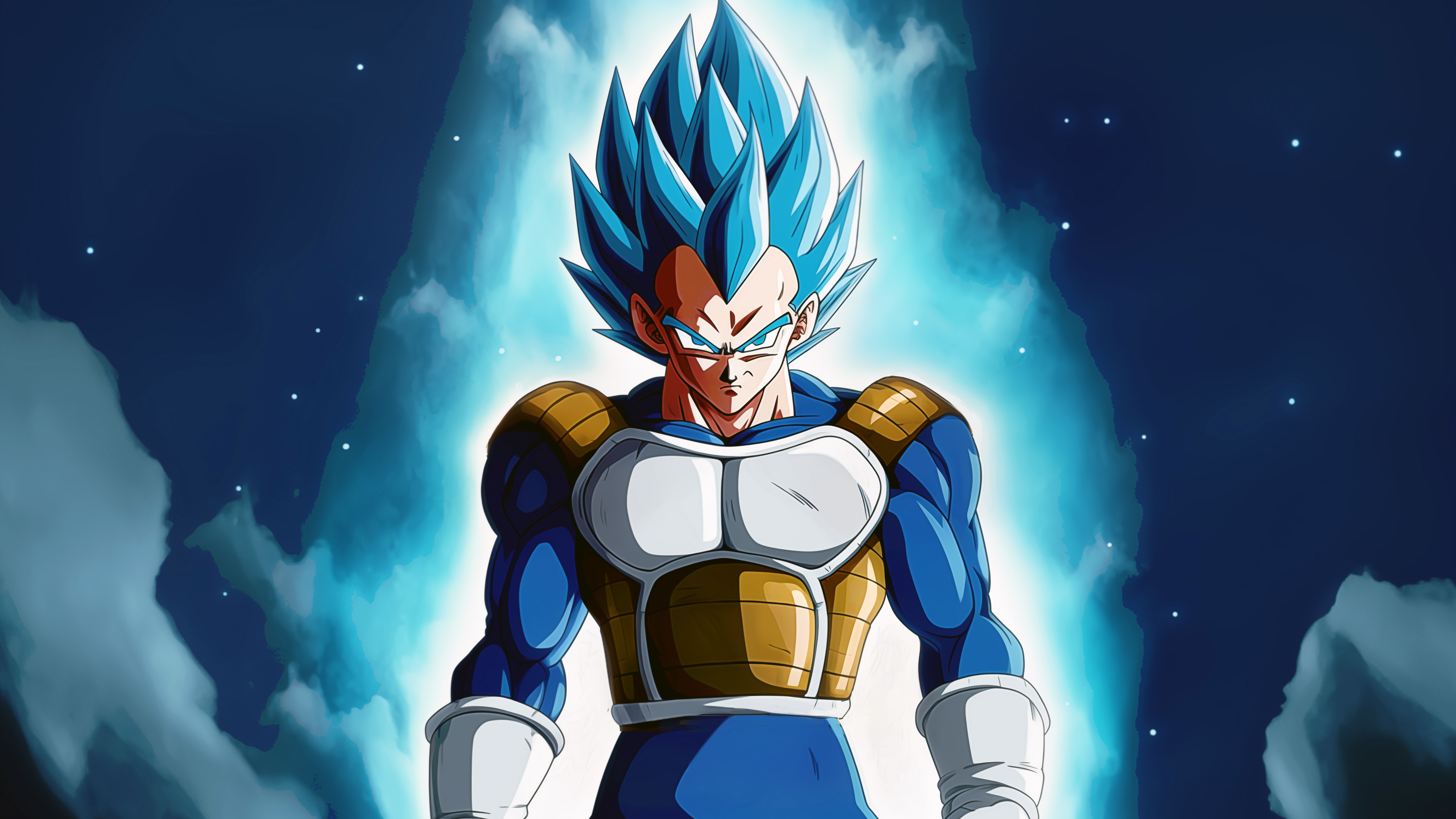 Vegeta Wallpaper 4K, Super Saiyan Blue