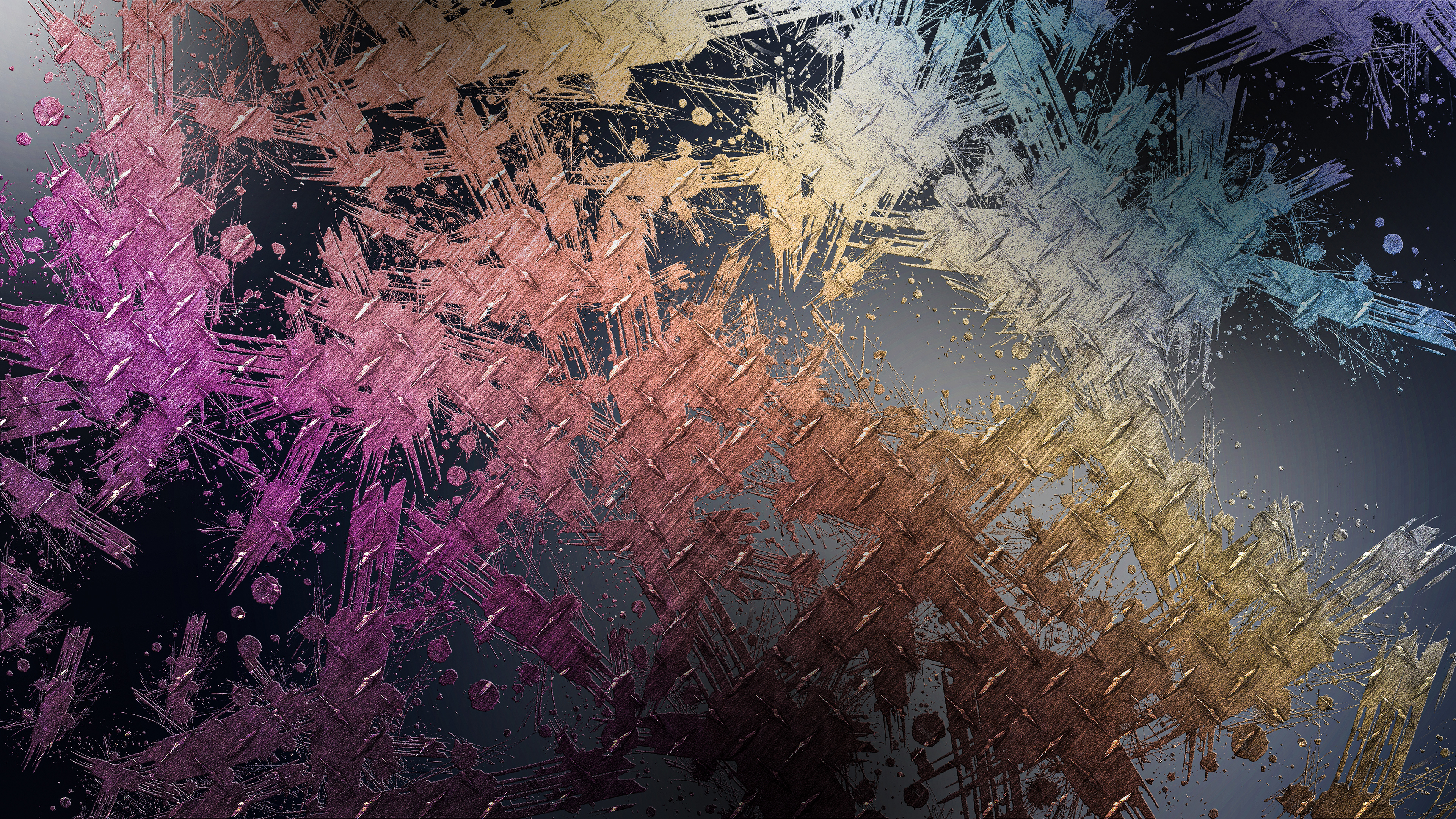 Pink Grey Dust Splash 4k Wallpaper, HD