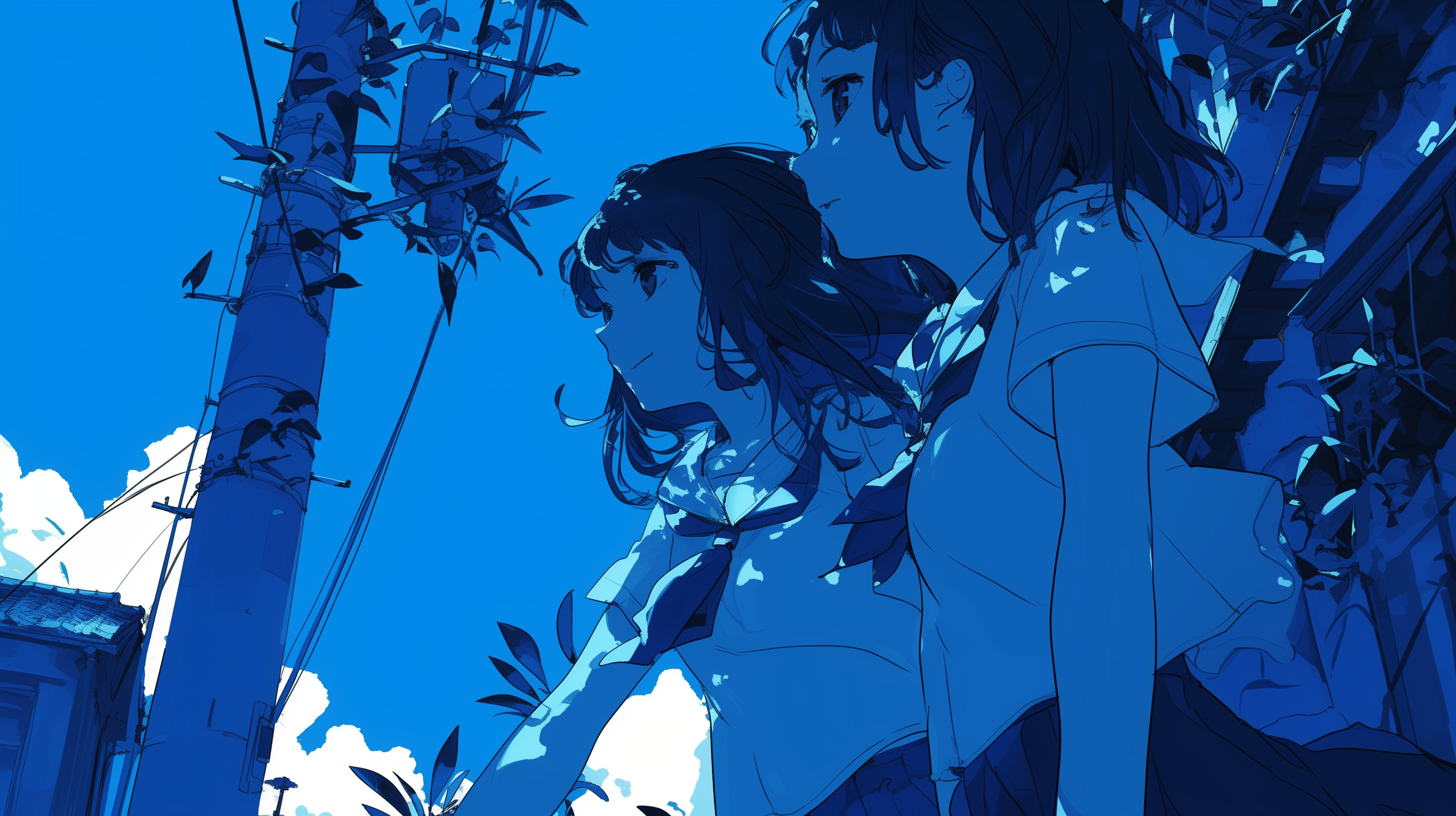 Blue Anime Wallpaper