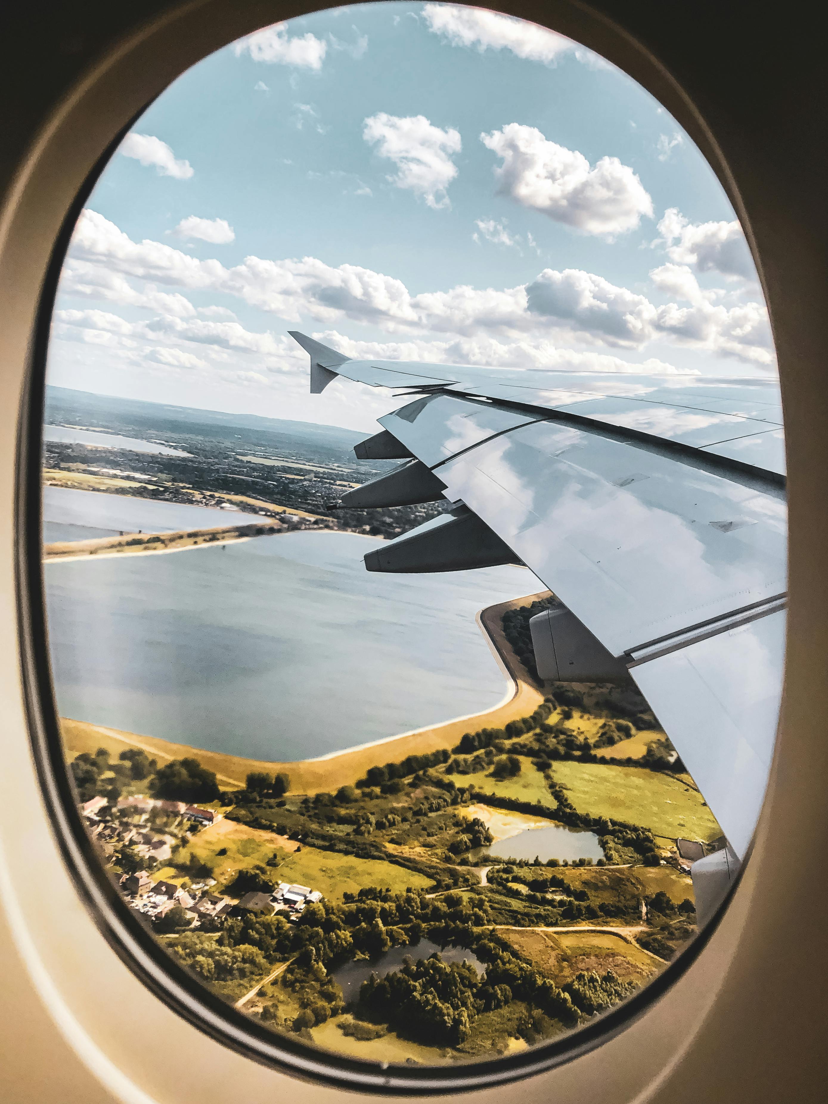 Airplane Window Seat View · Free Stock