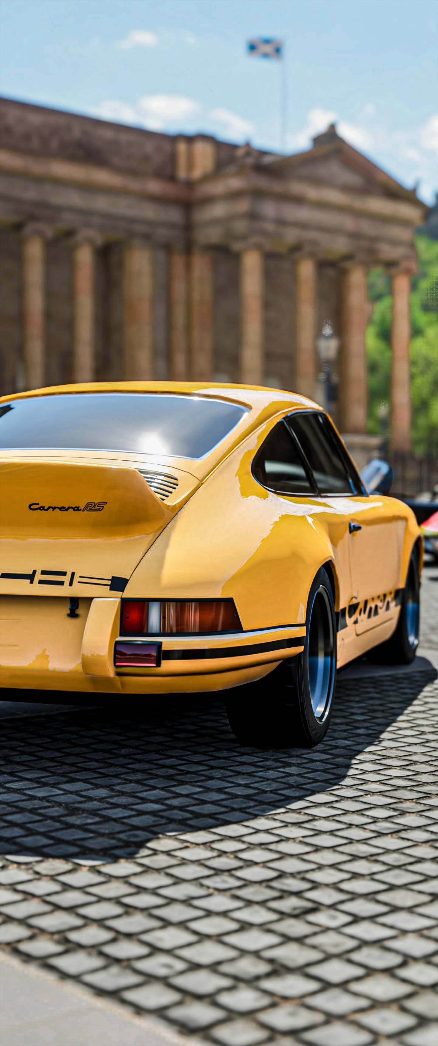 Download Yellow Porsche 911 Parked