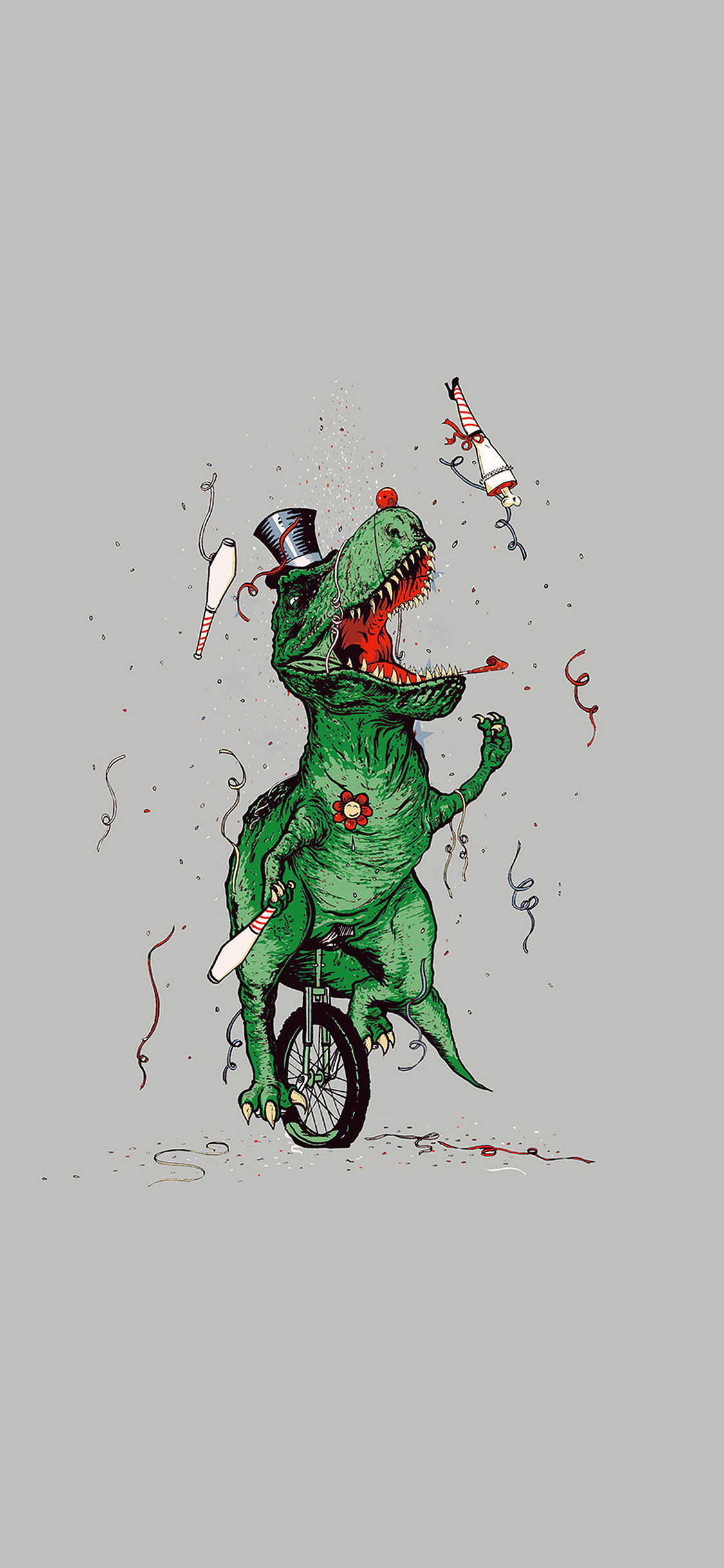 Dinosaur Party New Year Illust Art