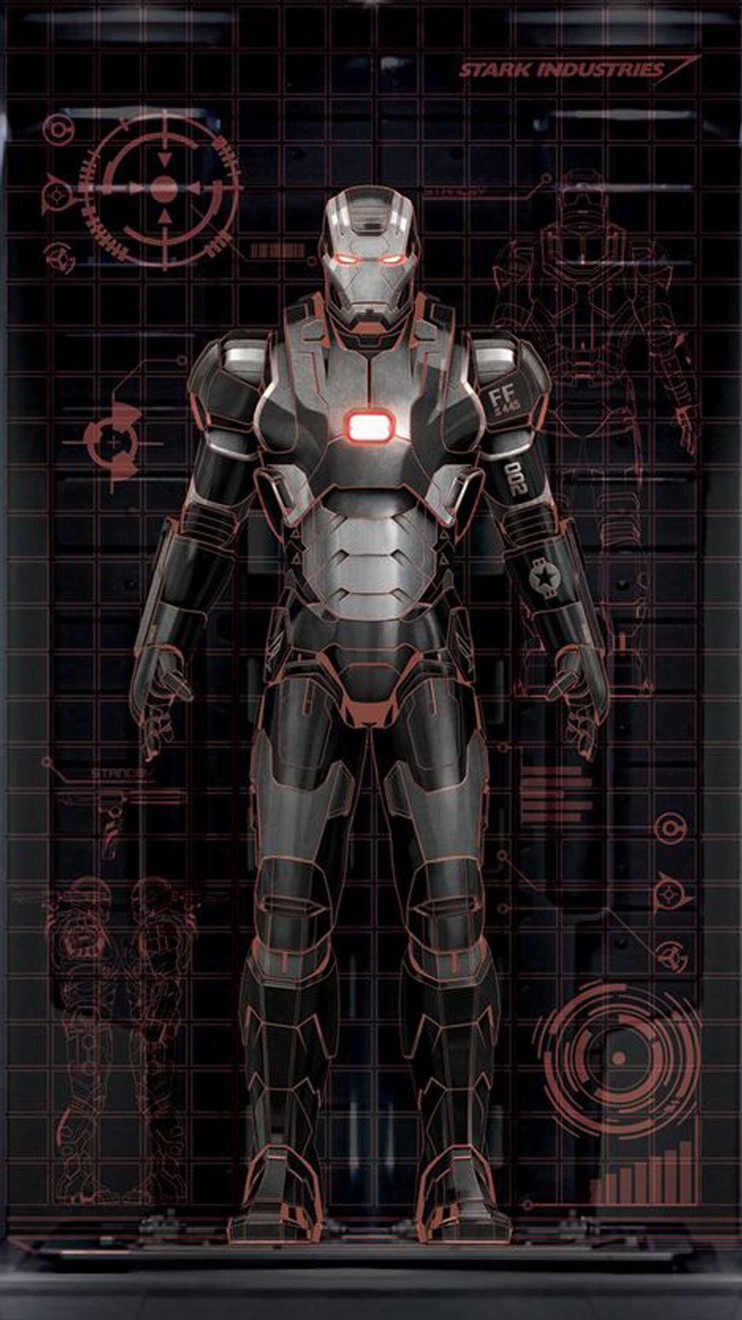 War Machine Iron Man iPhone Wallpaper