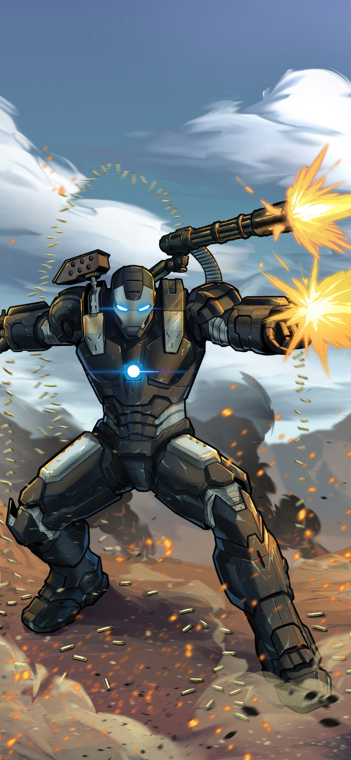 War Machine 5k Art iPhone XS