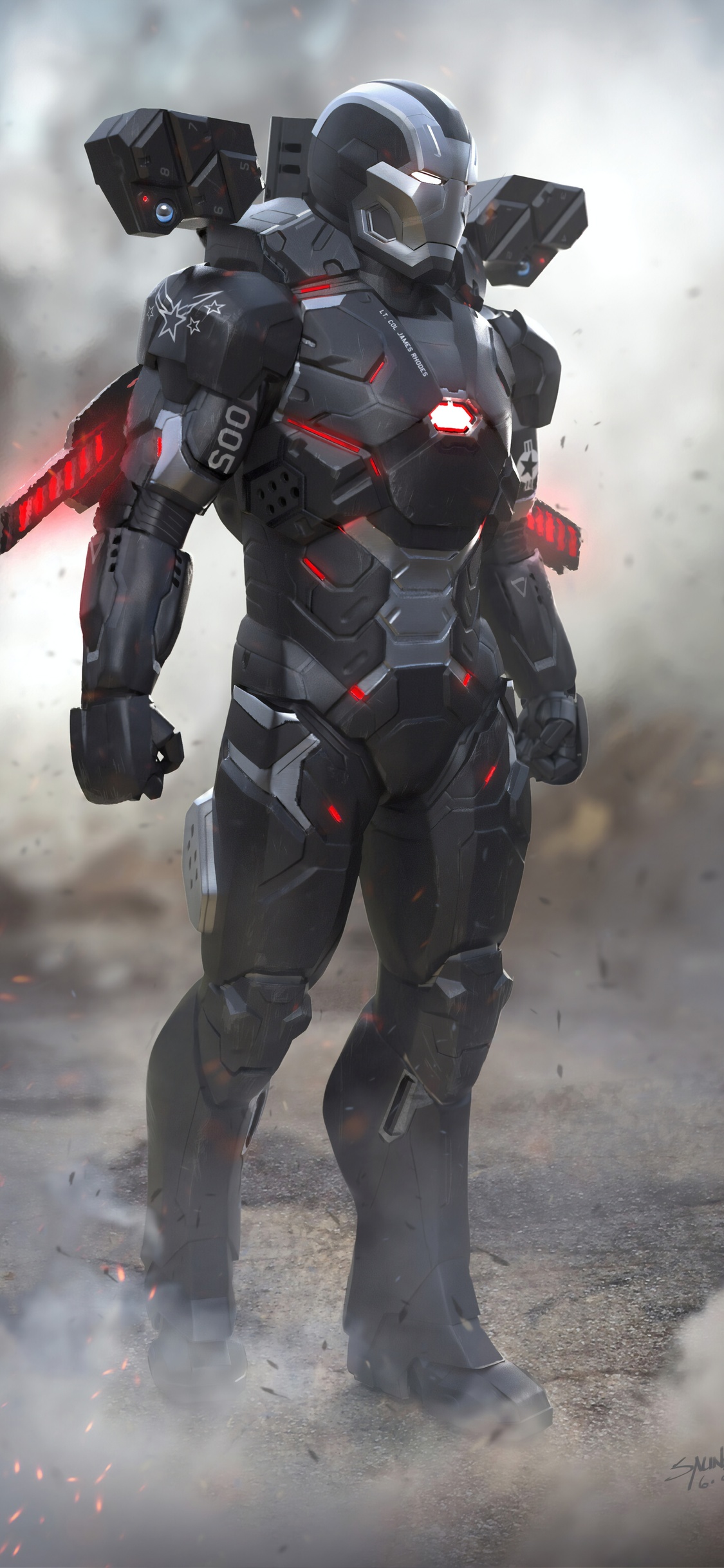 War Machine 4k Art iPhone XS