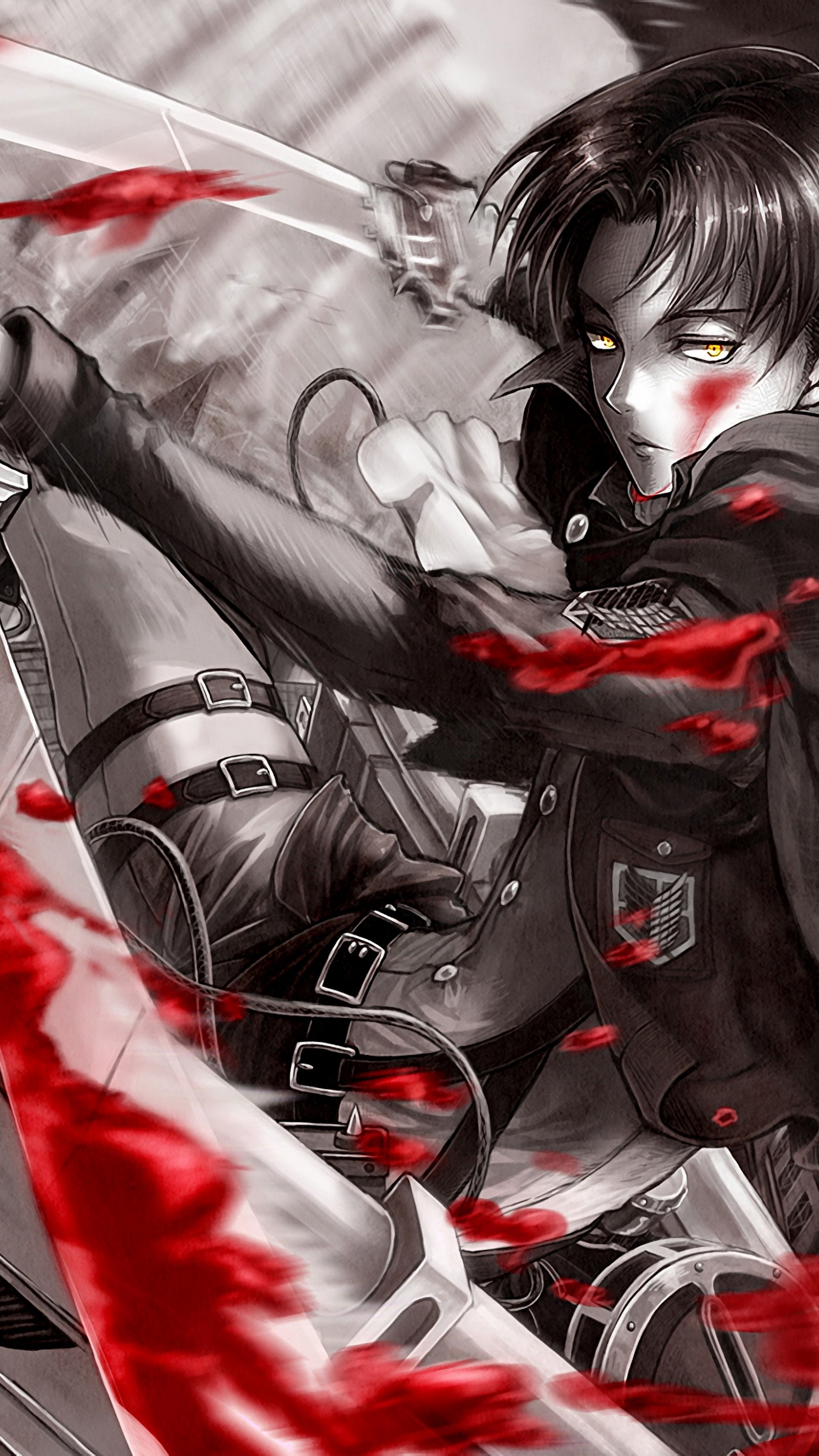 Levi Attack on Titan 4K Wallpaper