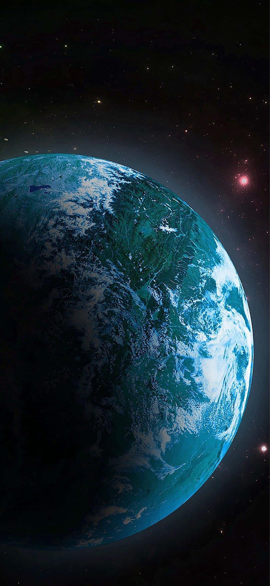 Globe with iPhone X Wallpaper