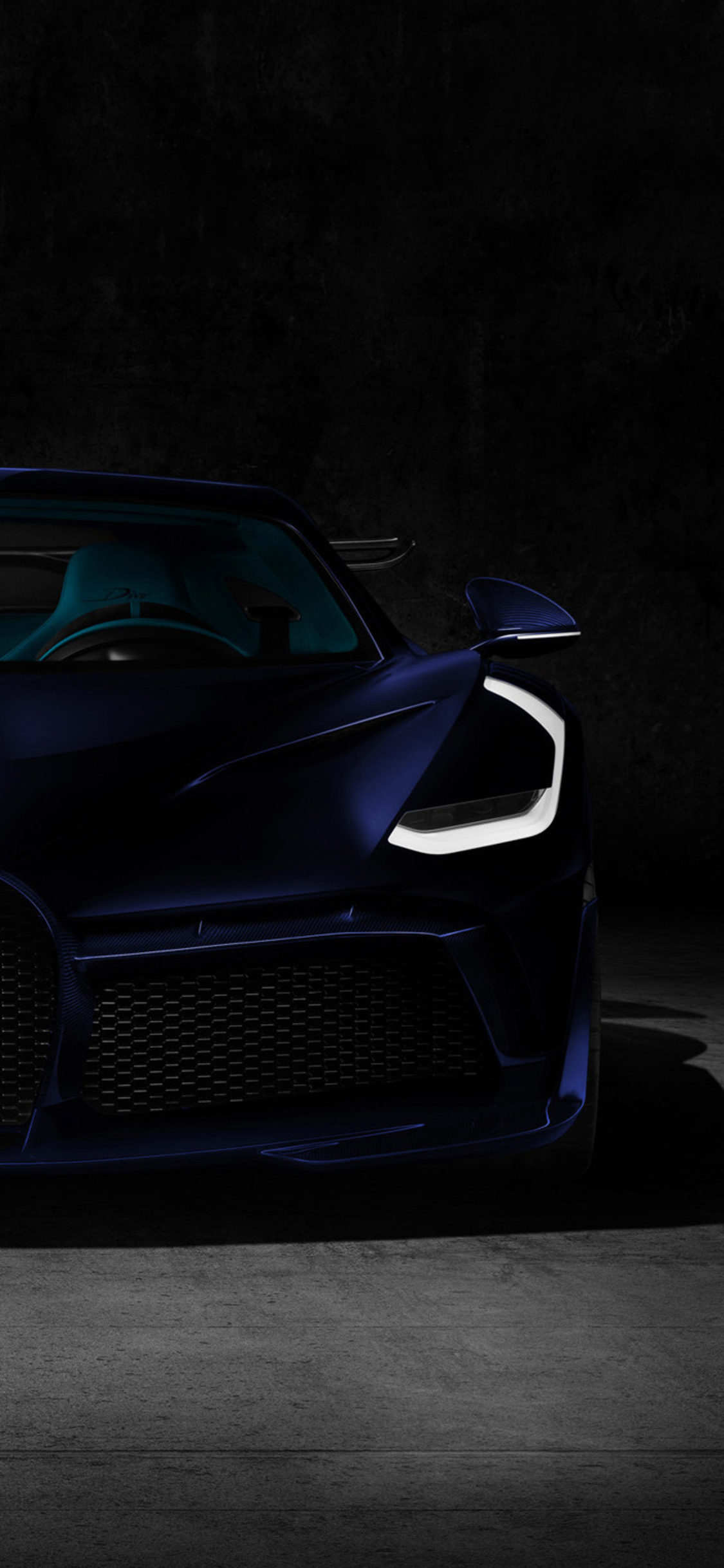 Blue Bugatti Divo iPhone XS