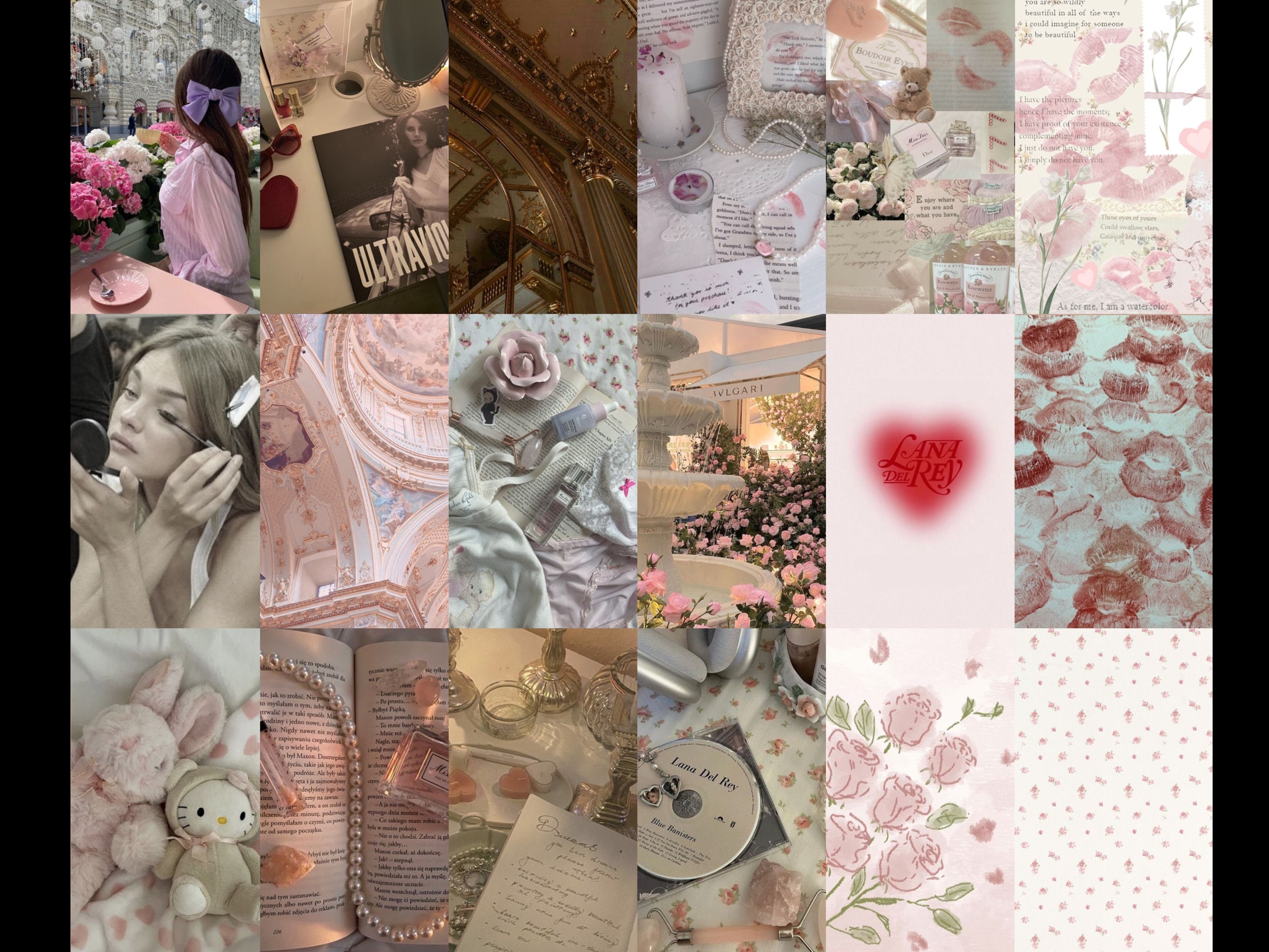 98pcs Coquette Collage Wallpaper