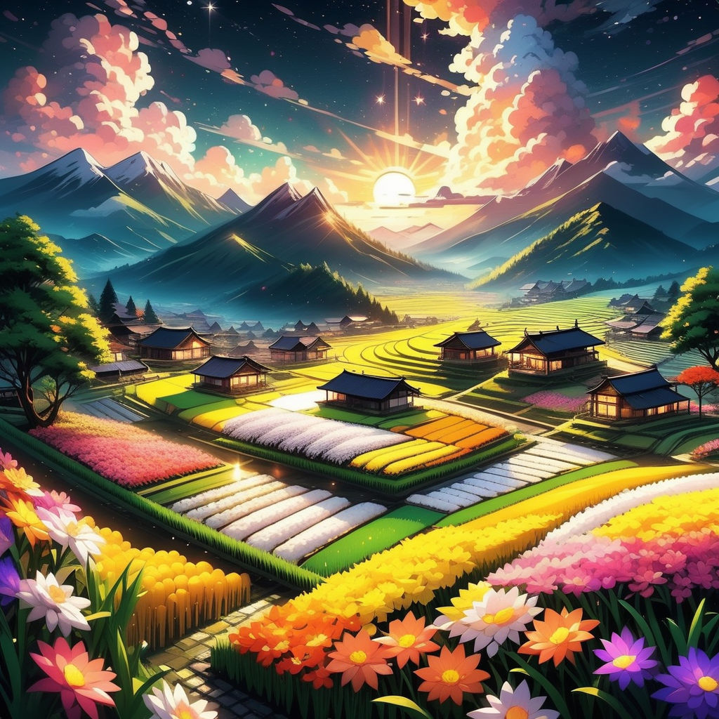 Superb Anime landscape Wallpaper