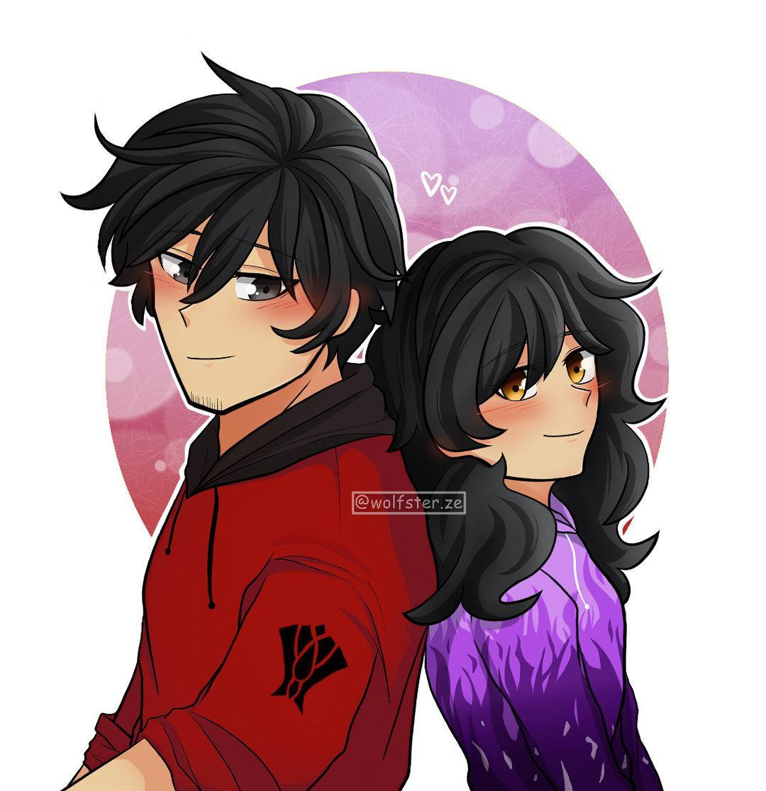Download Aphmau Sweet Couple Wallpaper