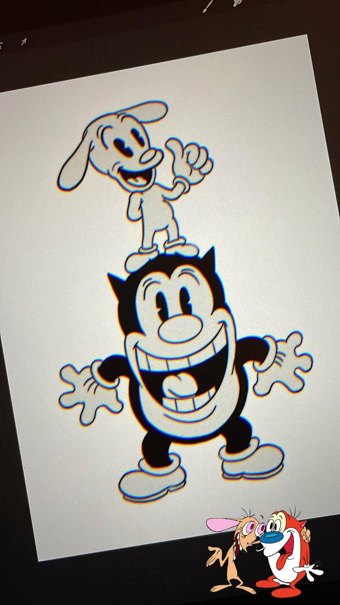 Characters In Rubber Hose Style