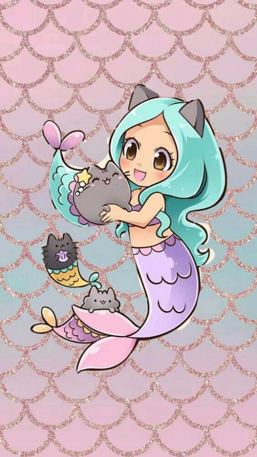 Pusheen Mermaid Wallpapers - Wallpaper Cave