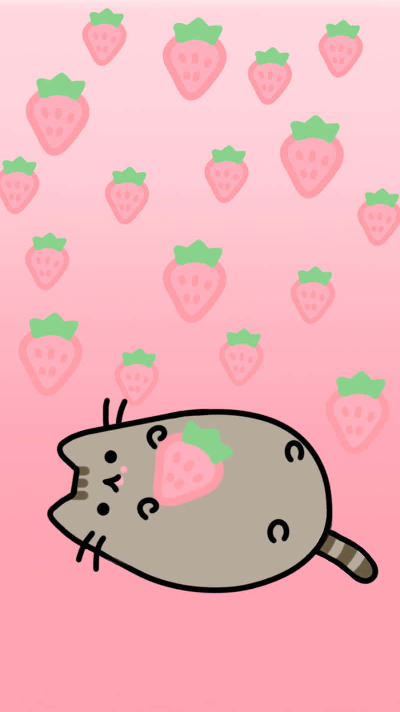 Pastel Cute Strawberry Wallpaper