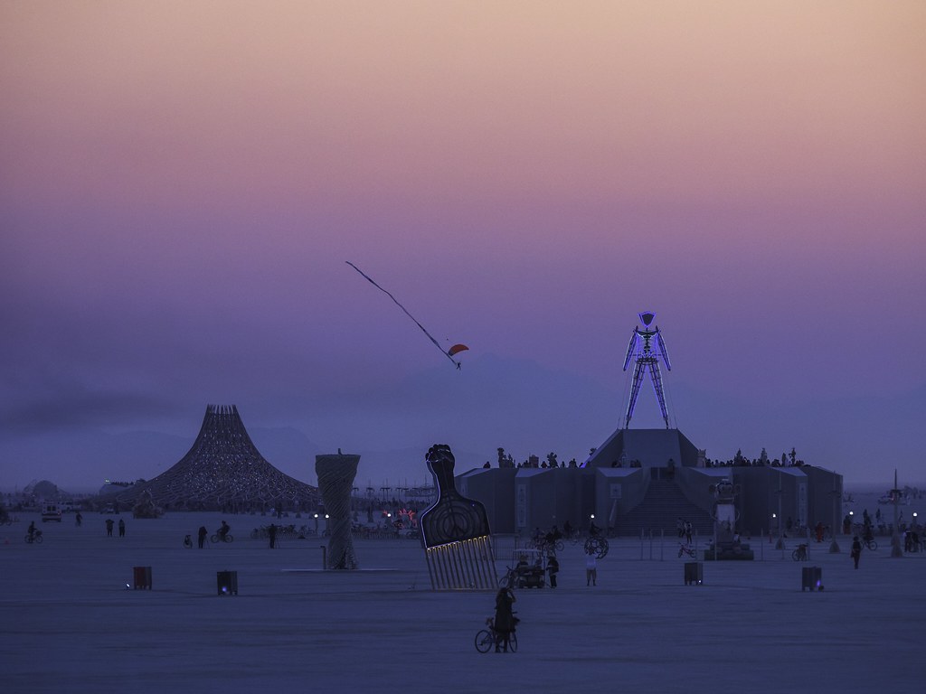 Dawn, Burning Man 2018. Magical hour
