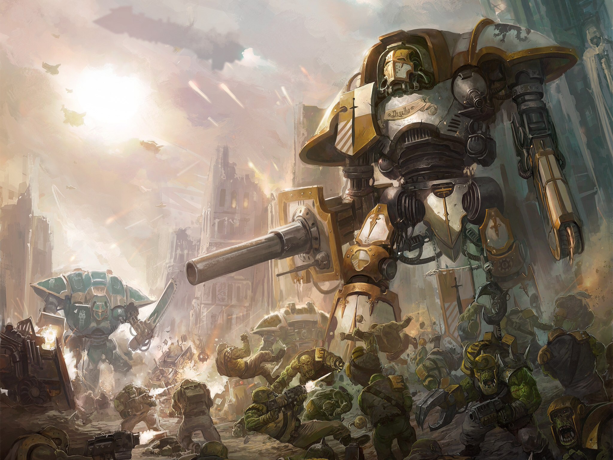 Wallpaper Warhammer 40000, orcs, Orks