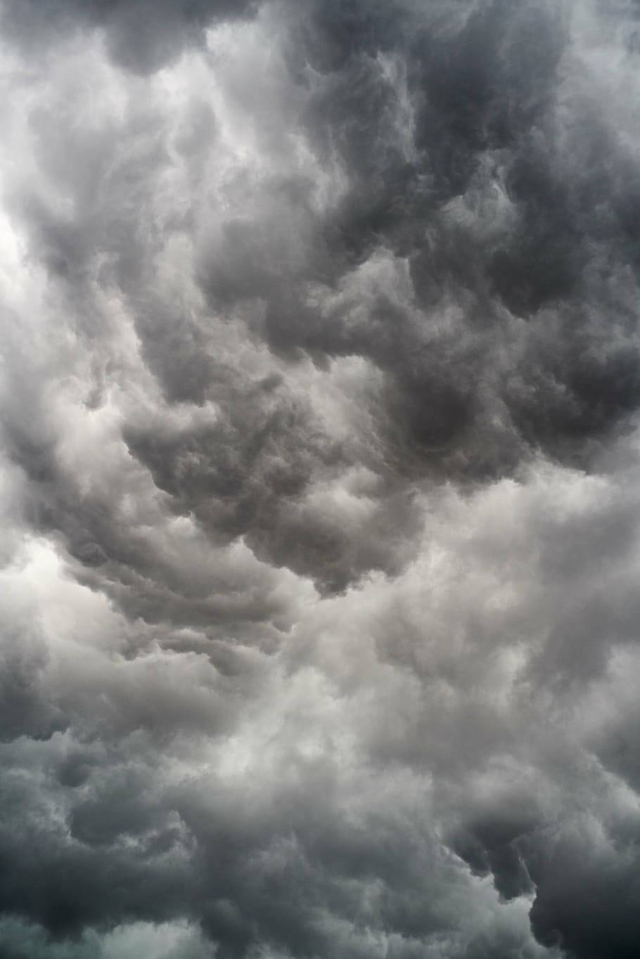 Clouds Dark Grey iPhone Wallpaper