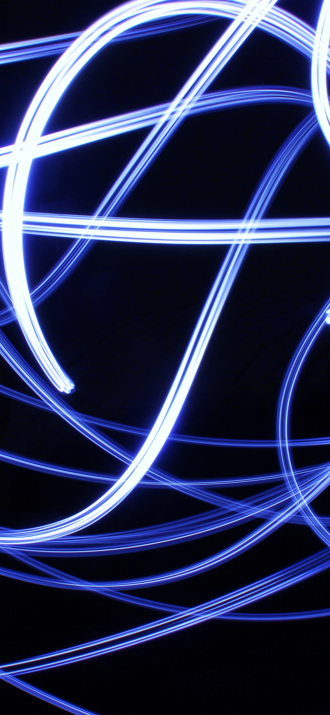 Curve Line Abstract Dark Blue Pattern