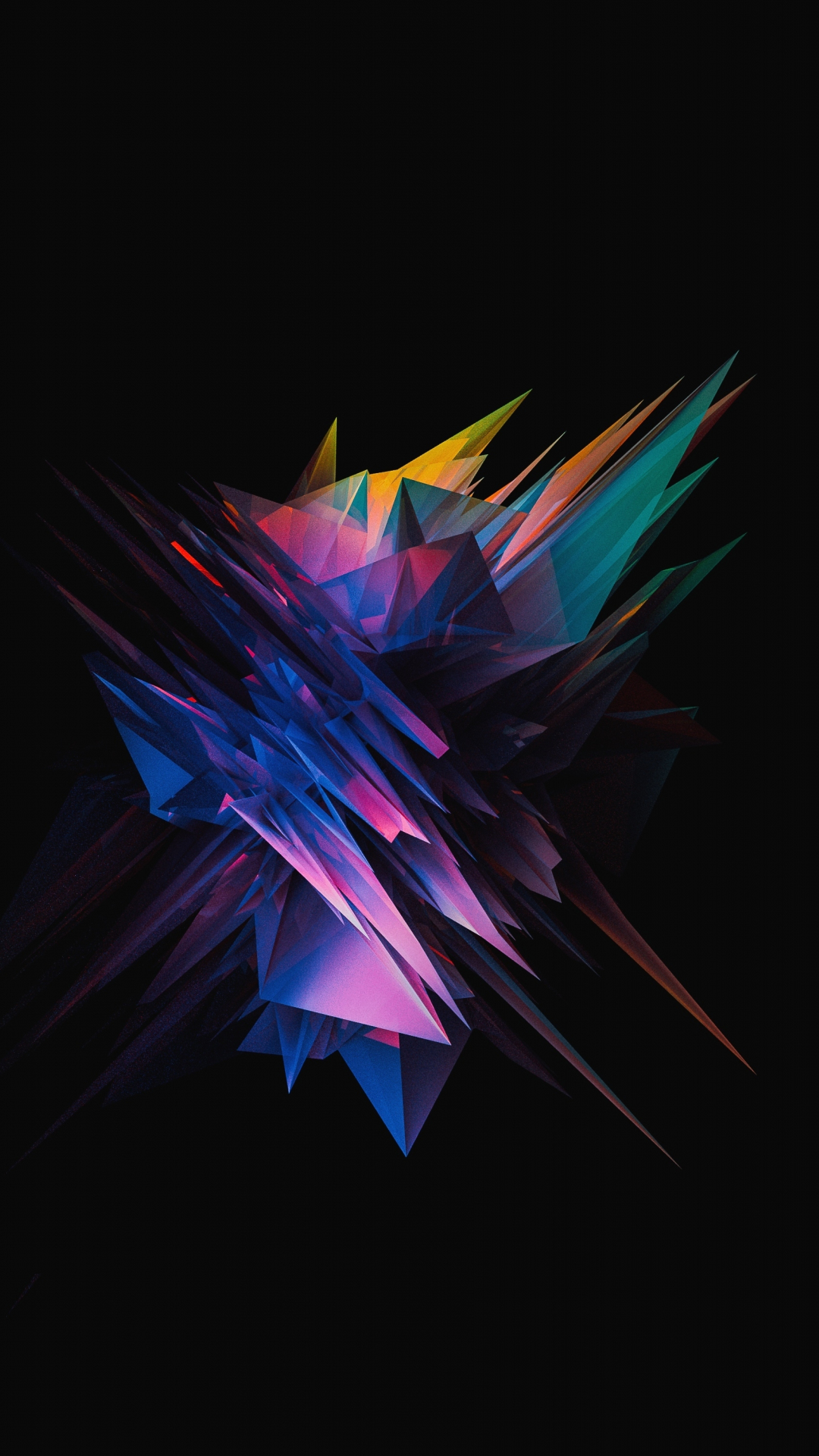 wallpaper 1080x1920 digital shapes