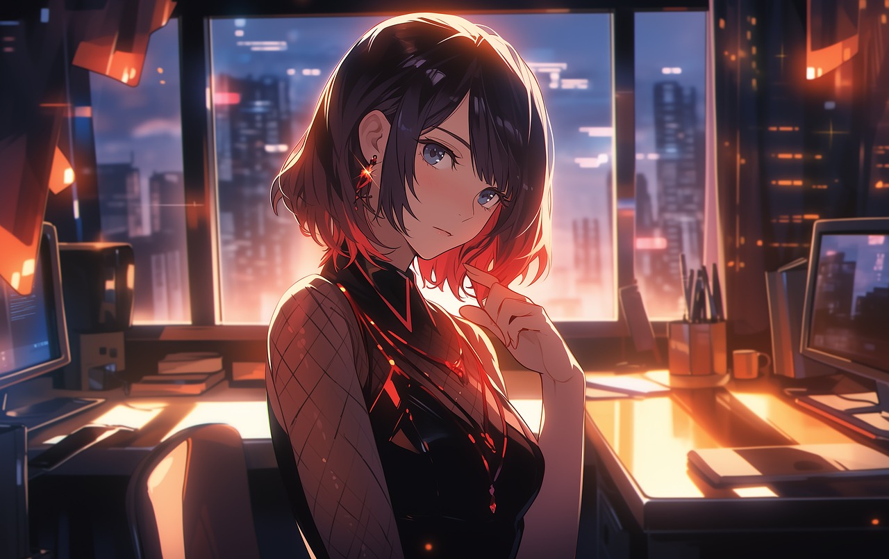 Download, Woman, Office