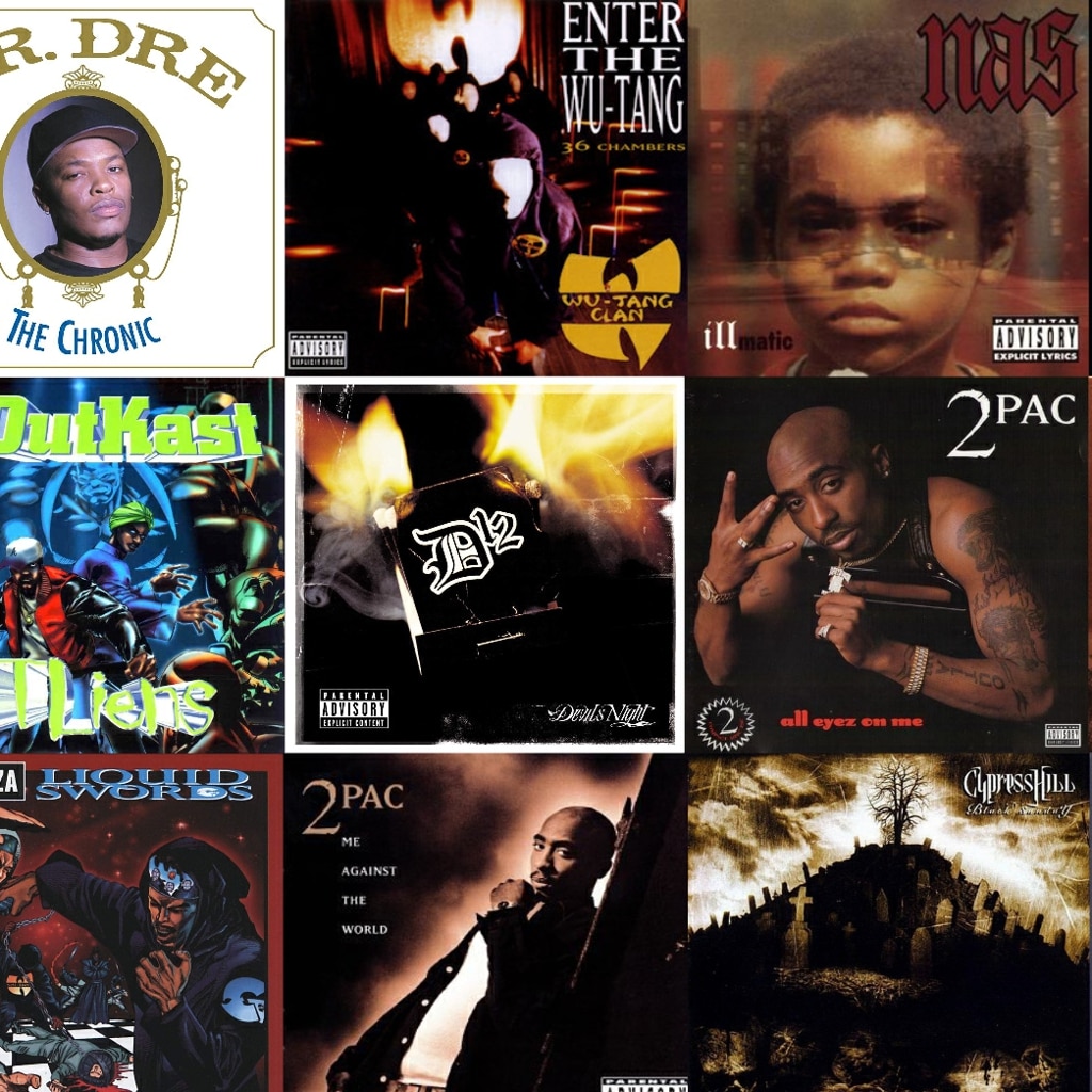 Audio responsive Rap Album Covers