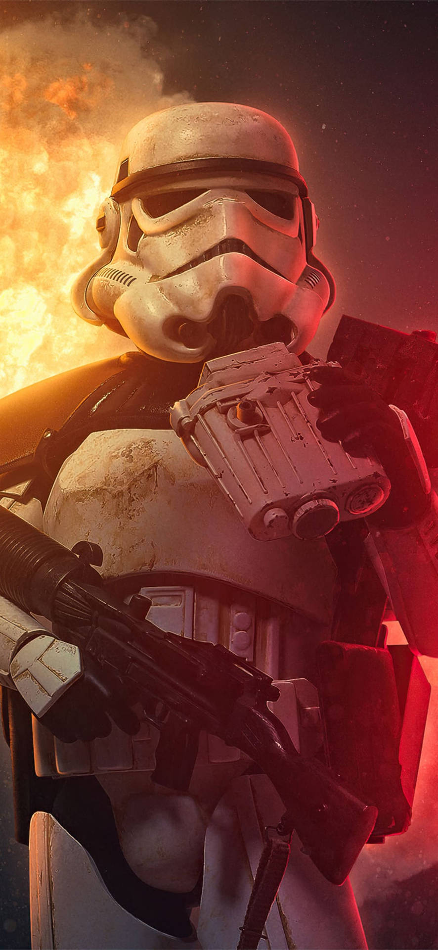 Fiery Star Wars iPhone 6 Plus Wallpaper