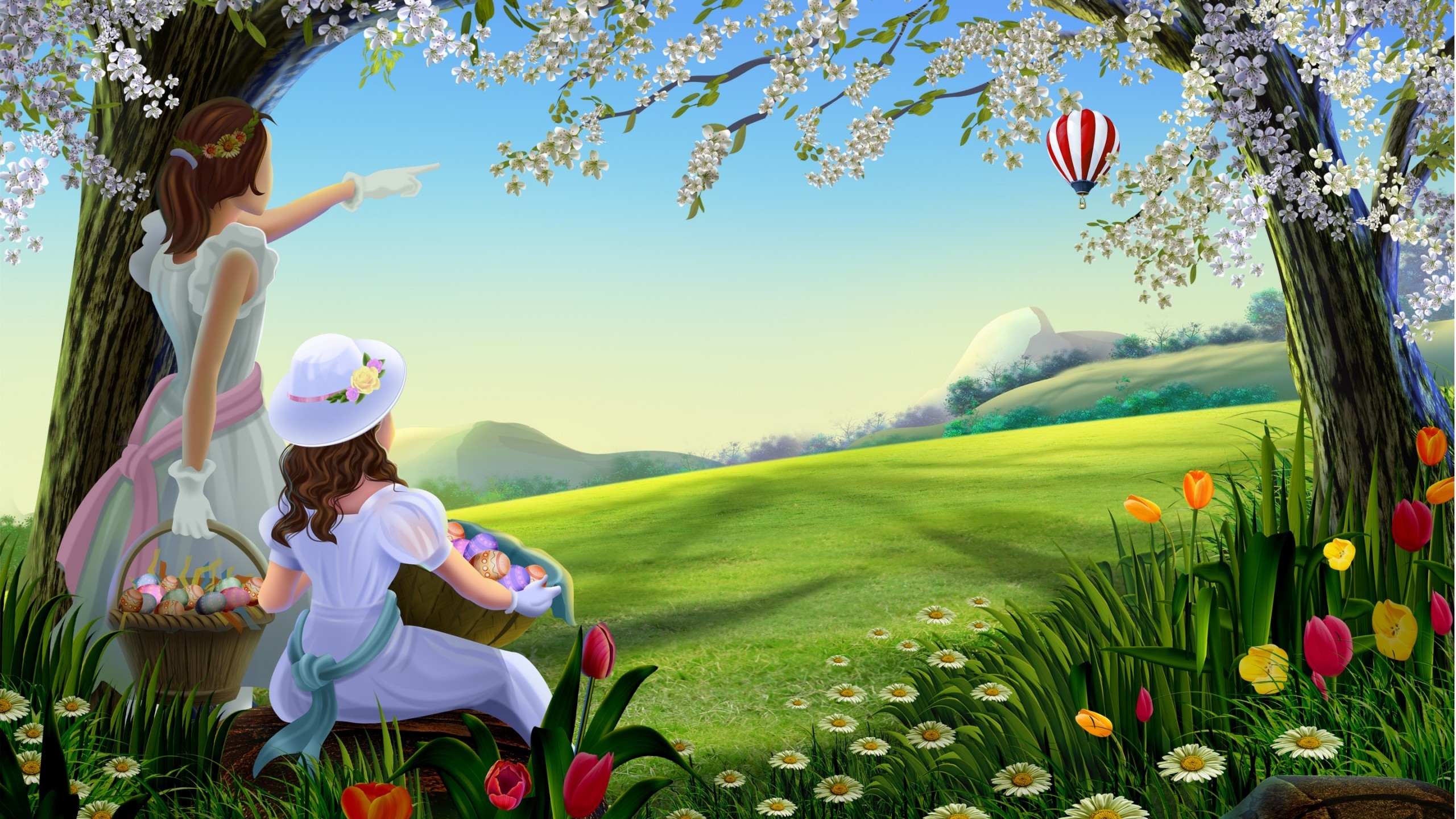 Amazing Spring Painting 2560x1440 HDTV