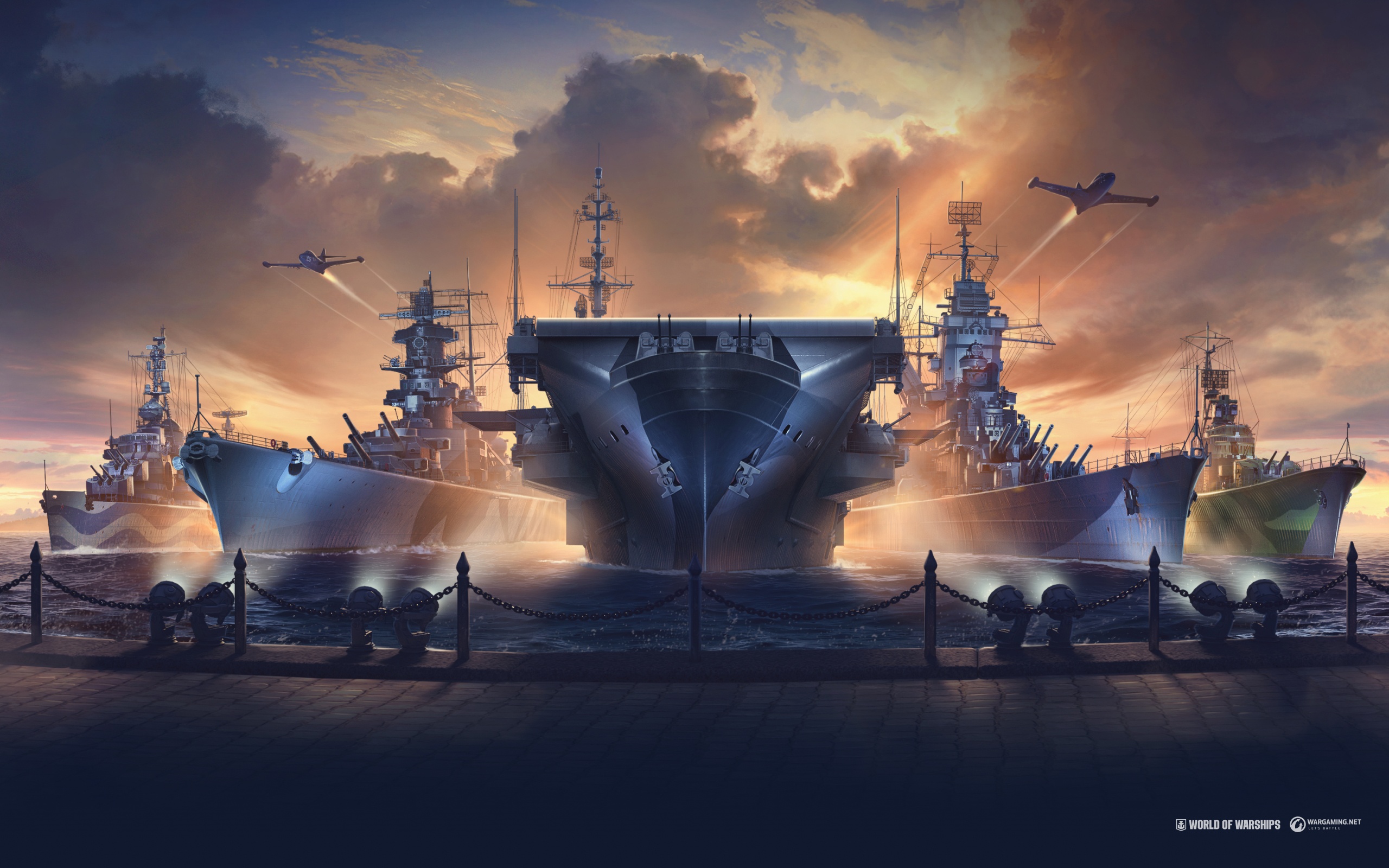 Video Game World of Warships HD Wallpaper