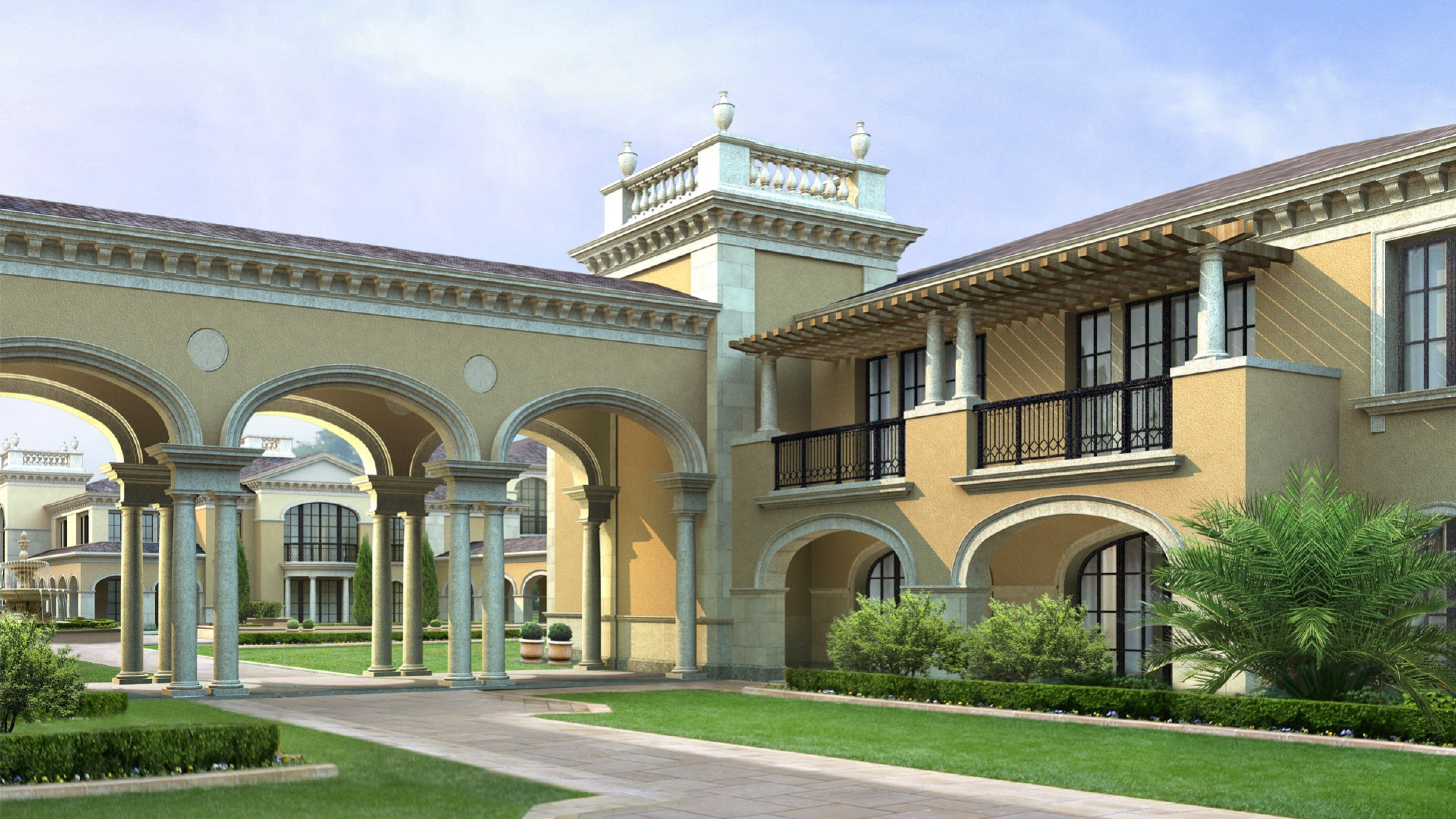 Mansion House HD Wallpaper 4K Ultra HD