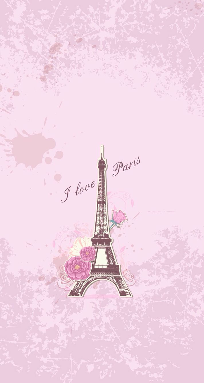 Paris Pink iPhone wallpaper. พื้นหลังโทรศัพท์