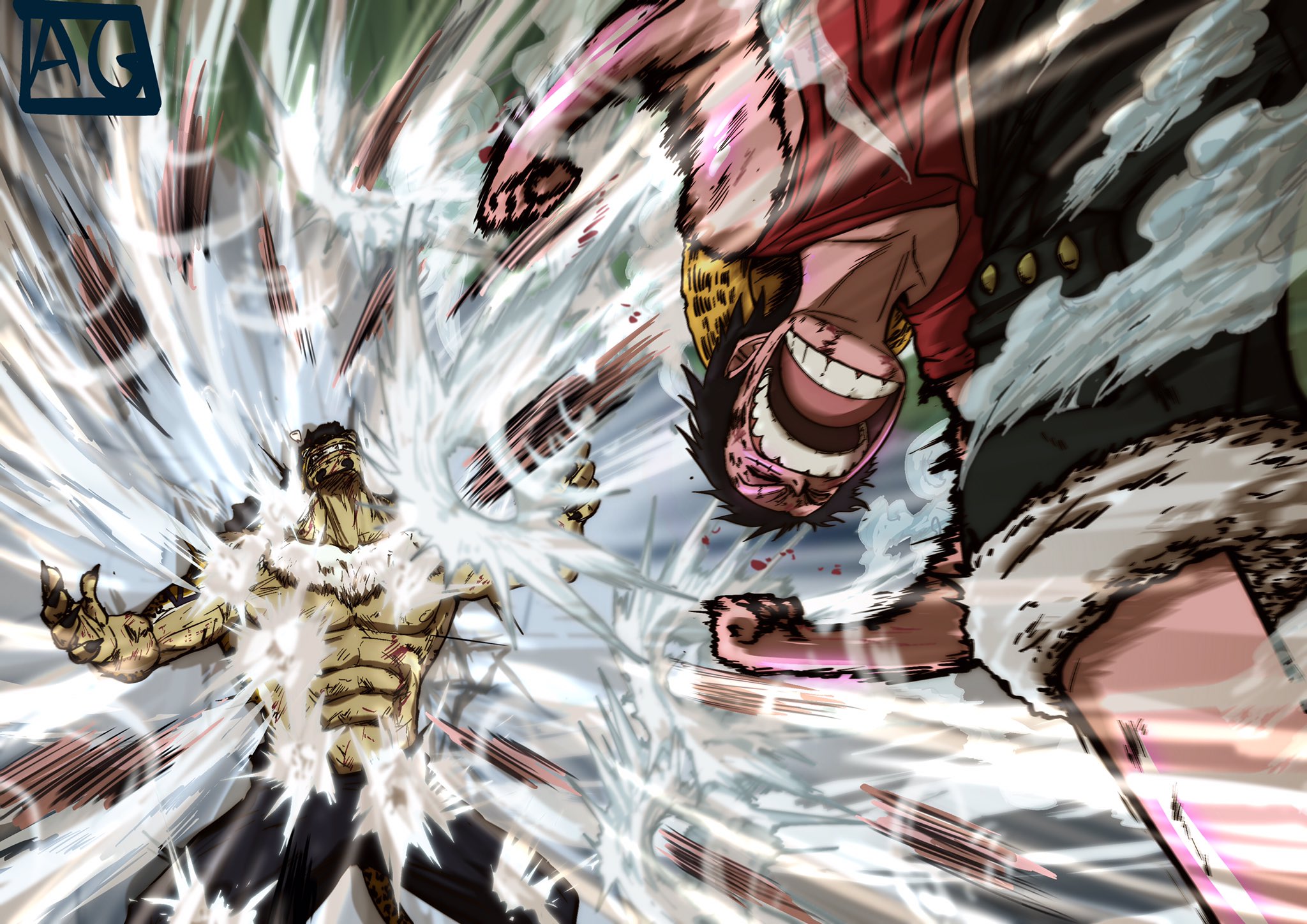 Gomu Gomu no JET GATLING #onepiece